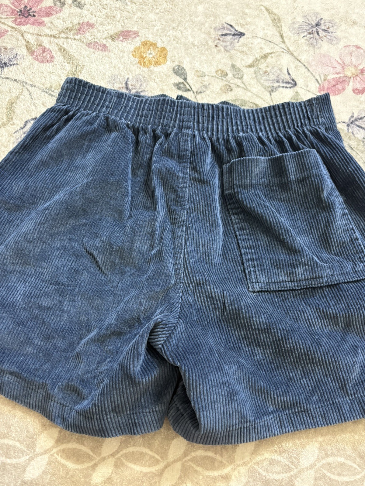 Vintage Ocean Pacific Longriders Surf Corduroy Shorts Navy Blue size 30