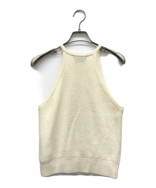 Clane Beige Sleeveless Knit Top S Acrylic Cotton Nylon Women’s Casual