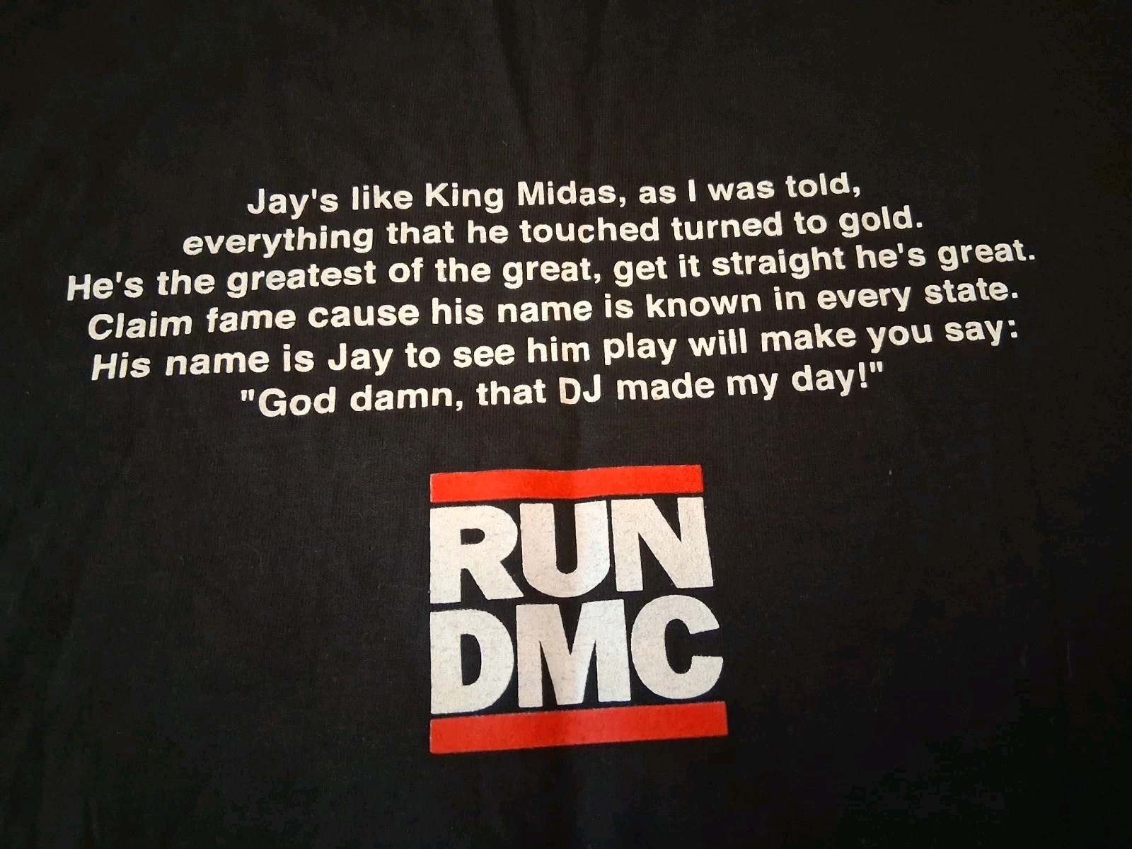 Run-DMC – Vintage Y2K Jam Master Jay Memorial T Shirt Black XXL Rap RIP 🙏