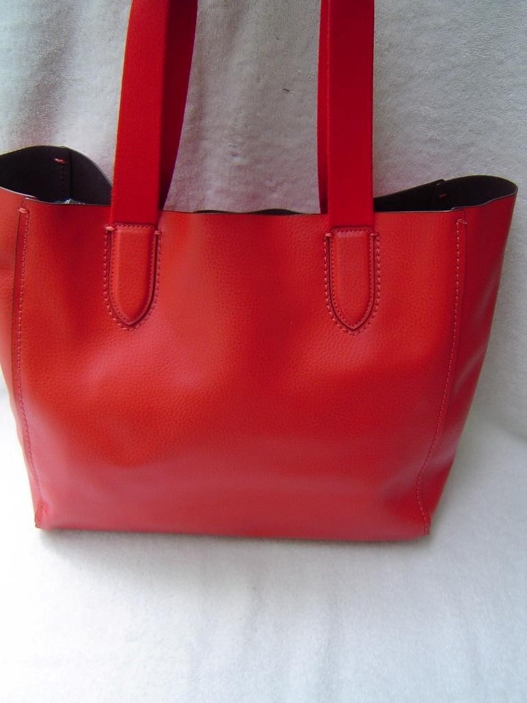 AUTHENTIC COACH RED LEATHER DERBY TOTE #58660 EUC/LN