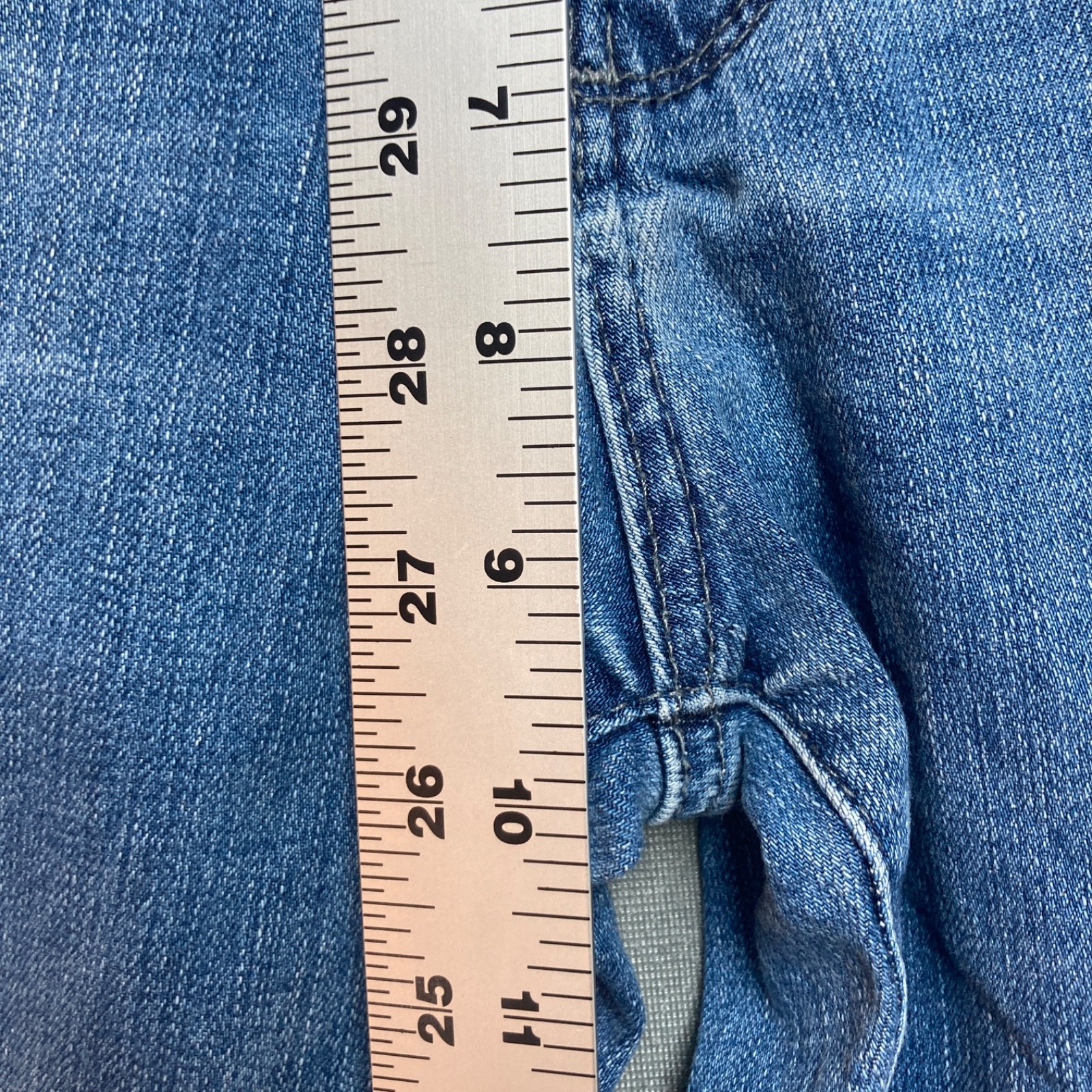 AG Jeans Womens 30 Blue The Prima Roll Up Mid Rise Skinny Stretch Denim Cuffed