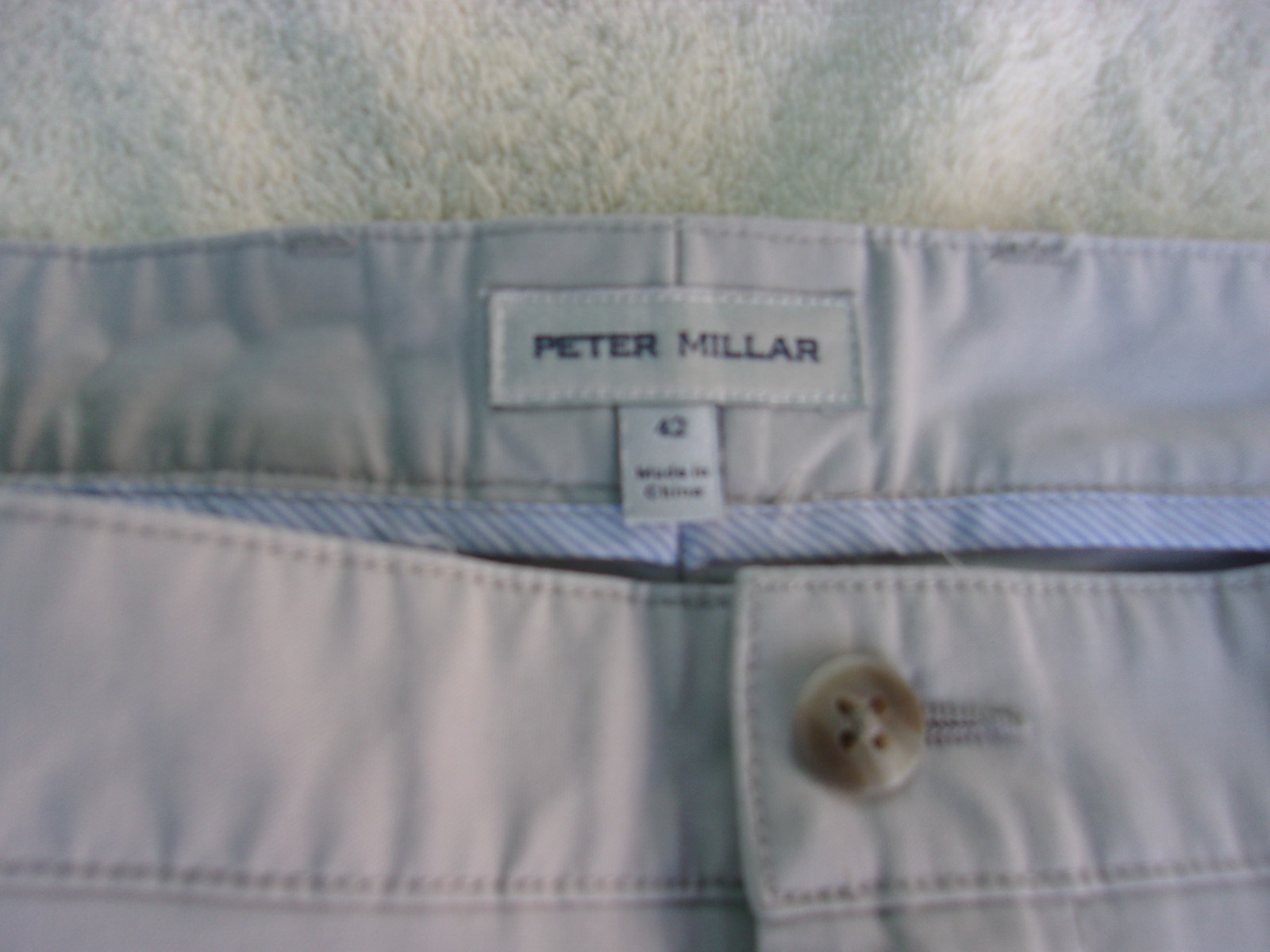 NWT Peter Millar Crown shorts, men’s 42, $125, khaki (BRI on tag), poly. blend