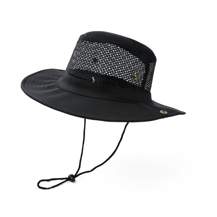 Summer Bucket Boonie Hat Fishing Sun Brim Cool Mesh Top Solid Outdoor Cap Hats