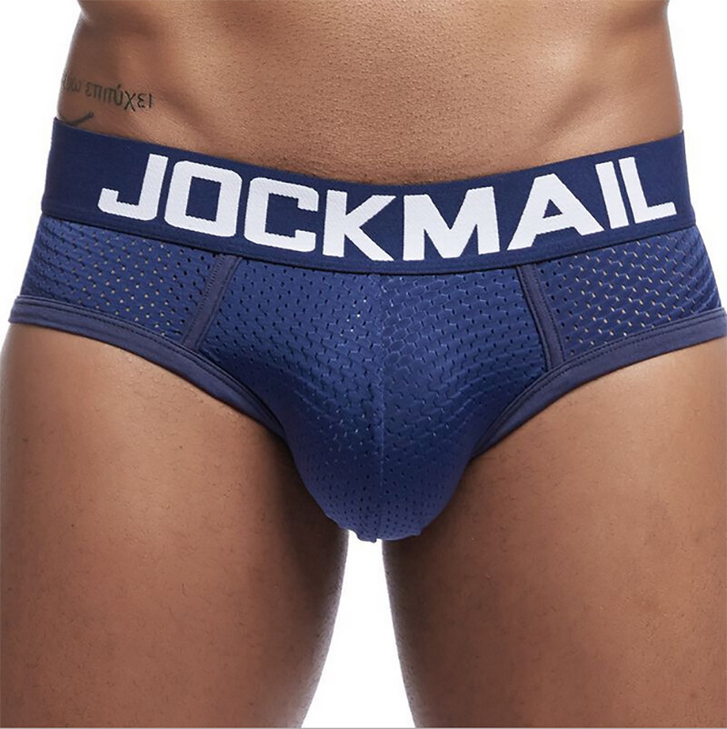 JOCKMAIL Sexy Mens Underwear Briefs Breathable Mesh Quick Dry Sports Underpants