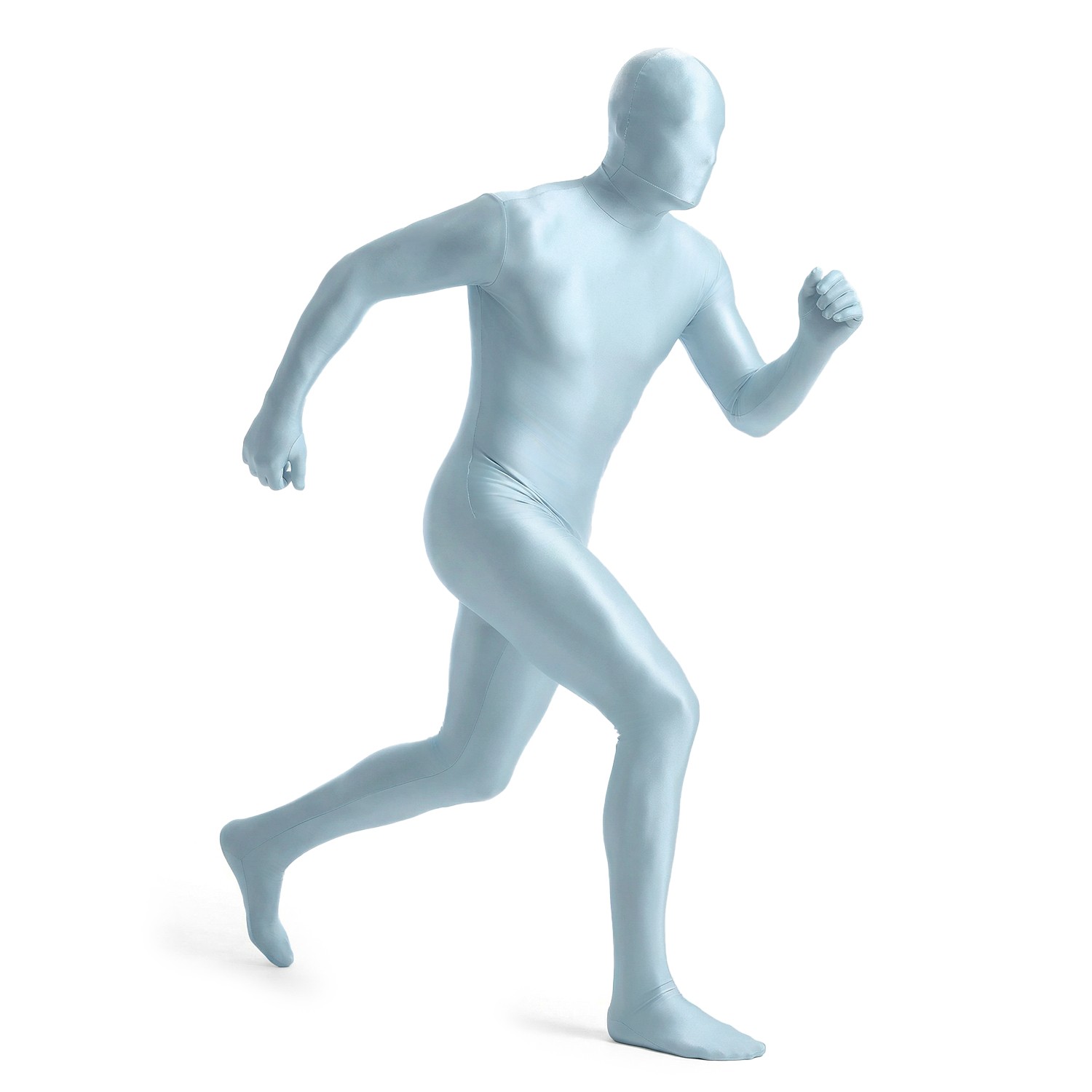 Men Satin Glossy Tracksuits One Piece Jumpsuits Cosplay Costume Zentai Bodysuits