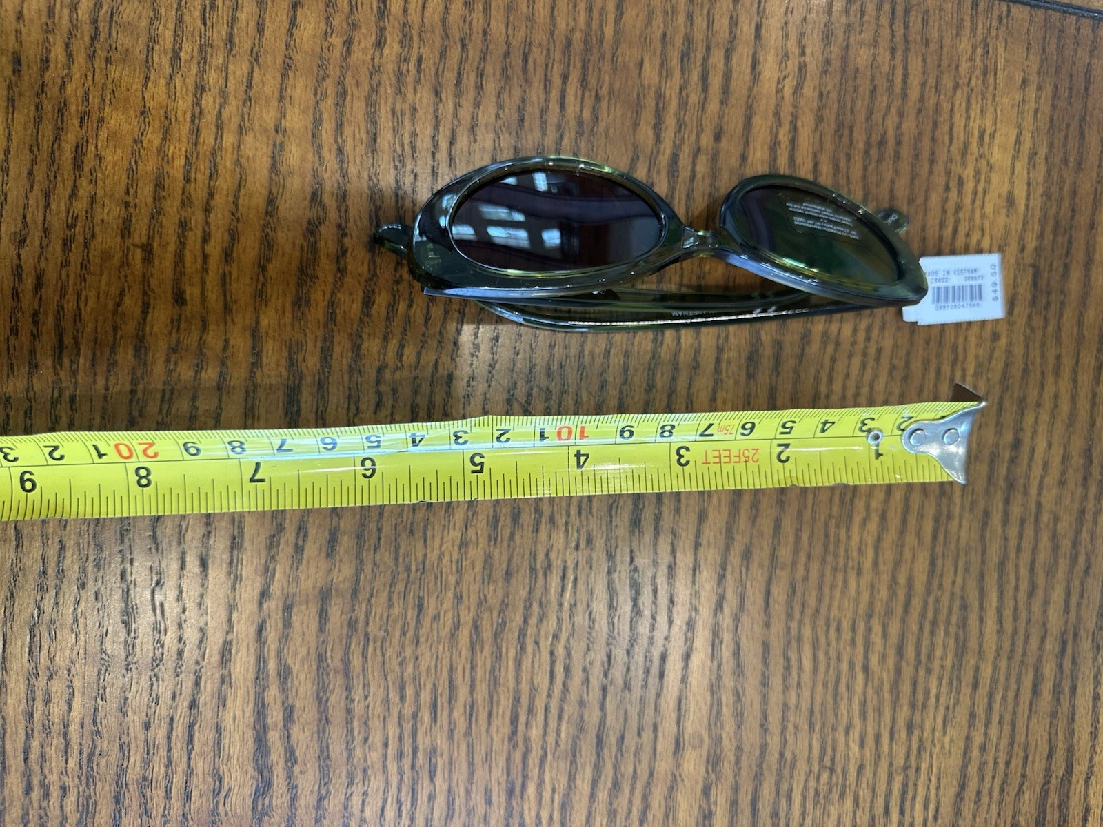 J.Crew Factory Oval Sunglasses CR402 GR6673 Olive Green Brown Lens NWT $49.50