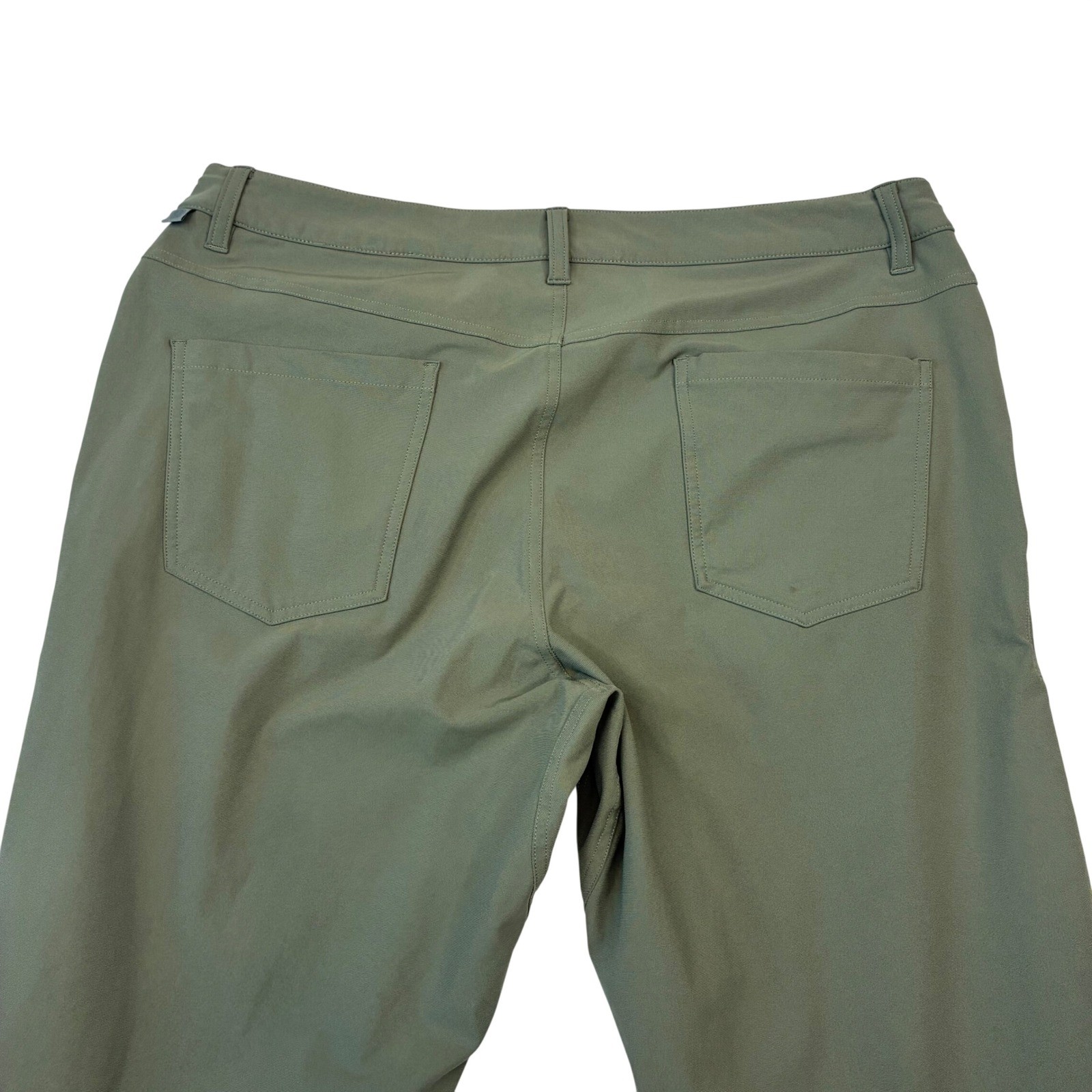 Lululemon ABC Pant Slim Men 36×32 Sage Green Warpstreme 5-Pocket Commuter