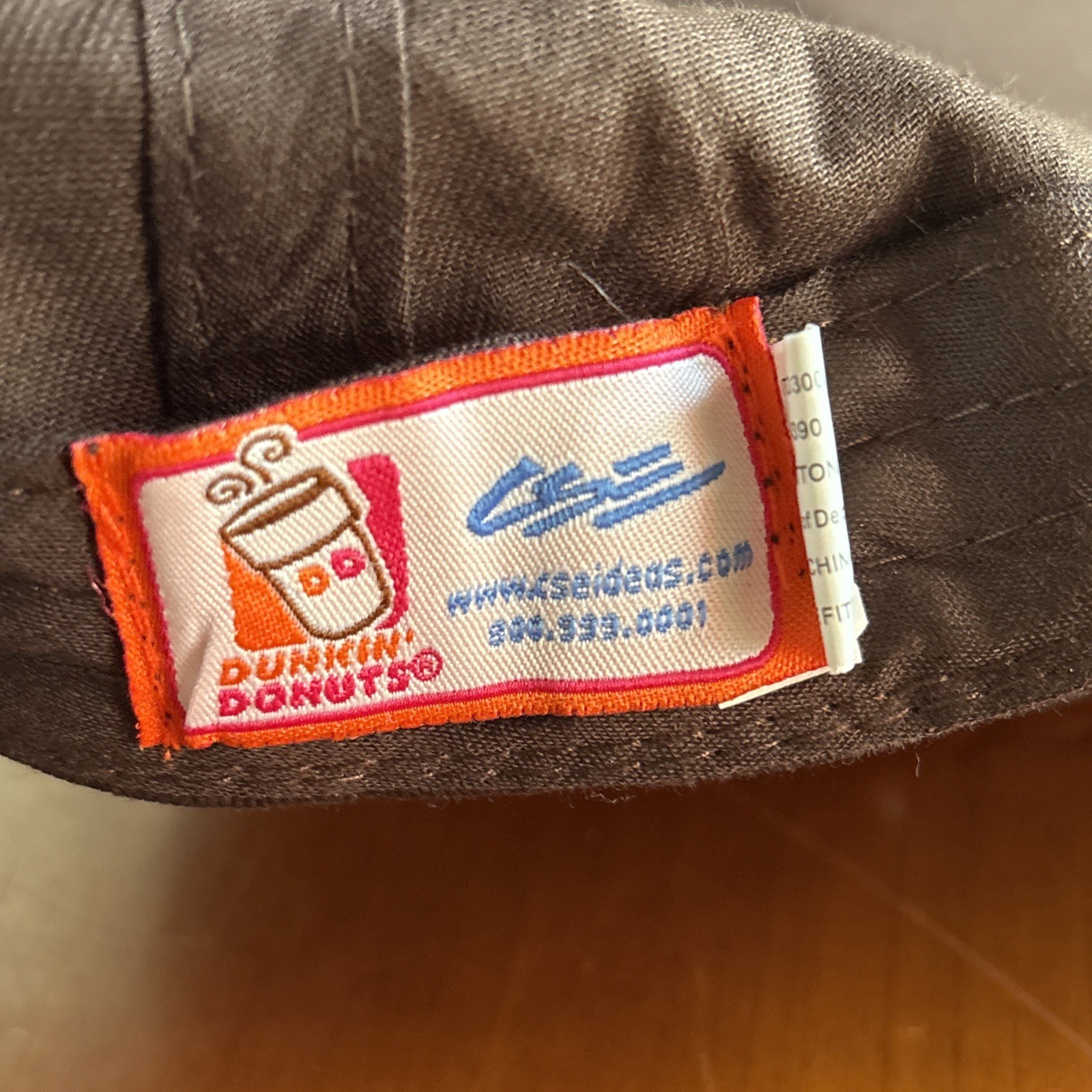 DUNKIN’ DONUTS Hat – BROWN DD DNKN – 100% Cotton – Old Logo – Brand New