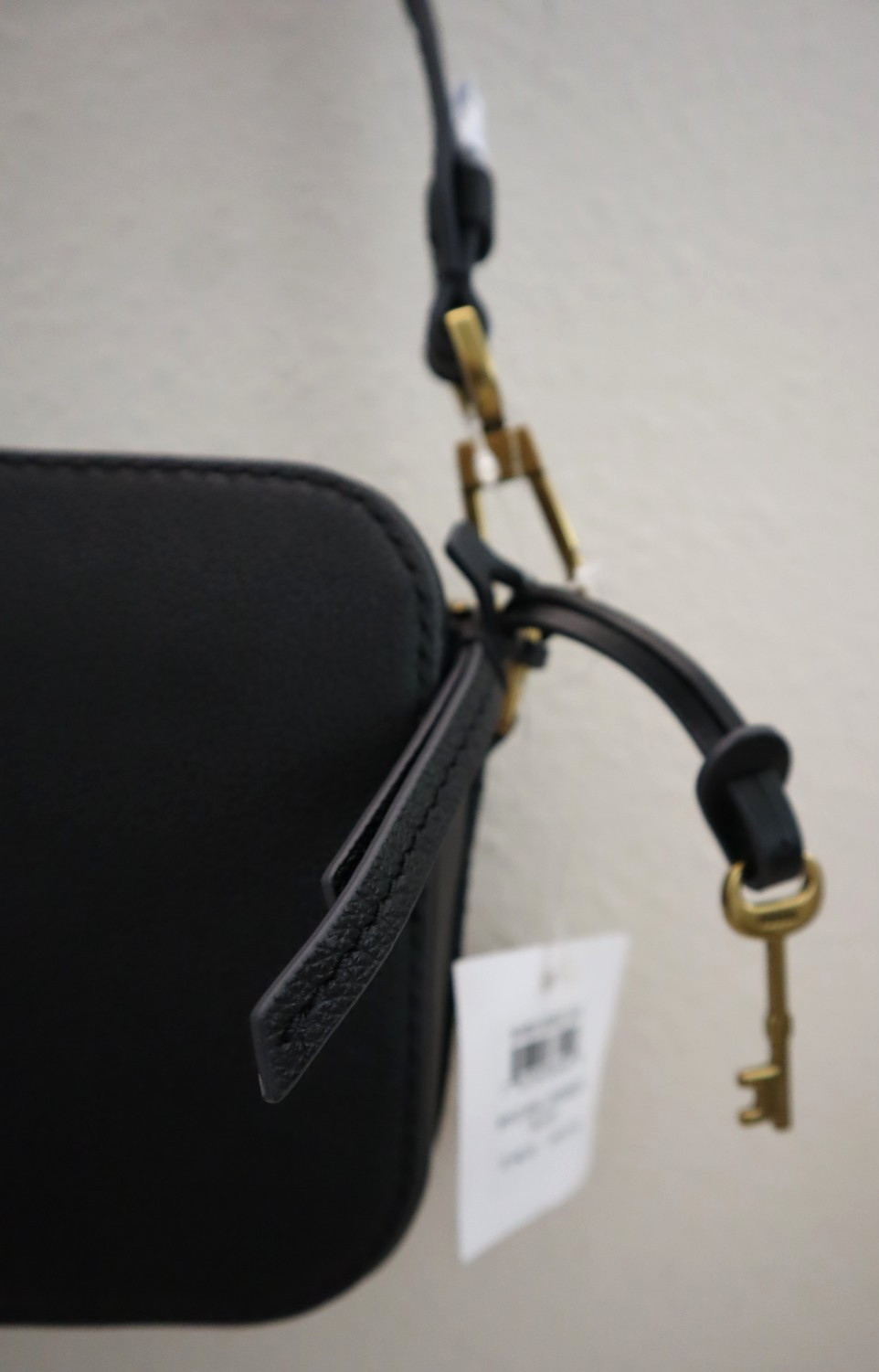 Fossil SHB3125001 Women’s Black Pebble Bryce Leather Small Crossbody Bag $180