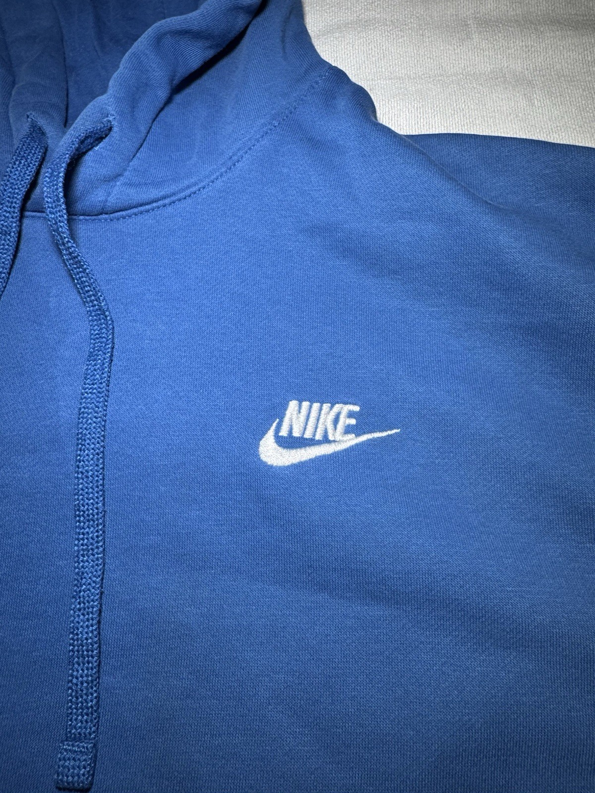 Nike Sportswear Club Fleece Pullover Hoodie Royal Blue Size L