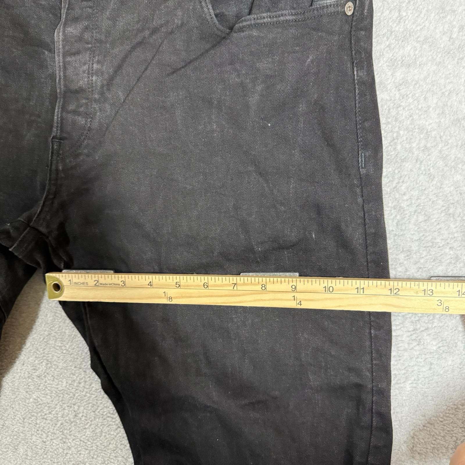 G-Star Raw 3D Arc Slim Jeans Mens 38×34 Black Stretch Denim Twisted Leg Stacked