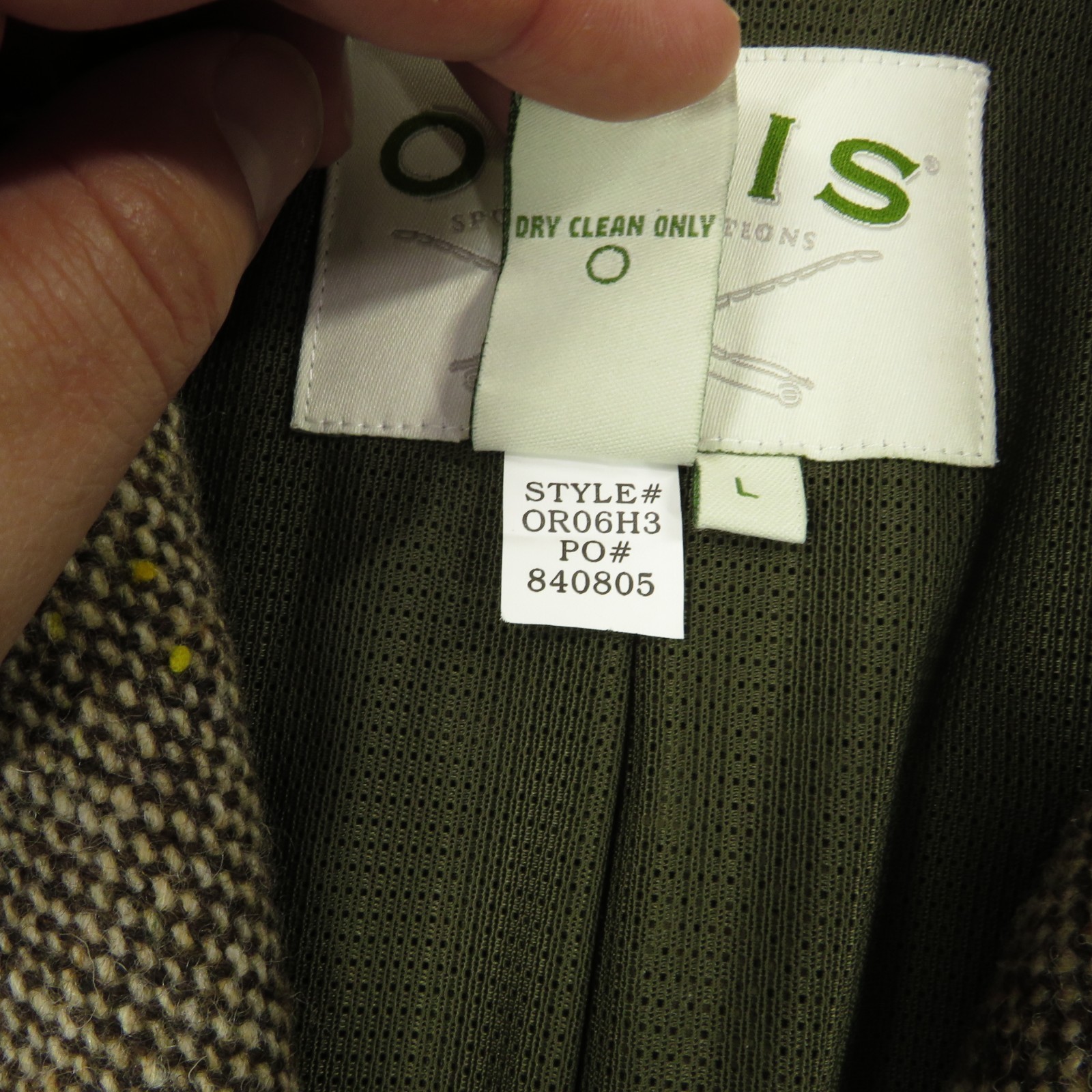 Orvis Jacket Men Large Tweed Elbow Patch Sport Coat Hunting Blazer Cruiser Fleck