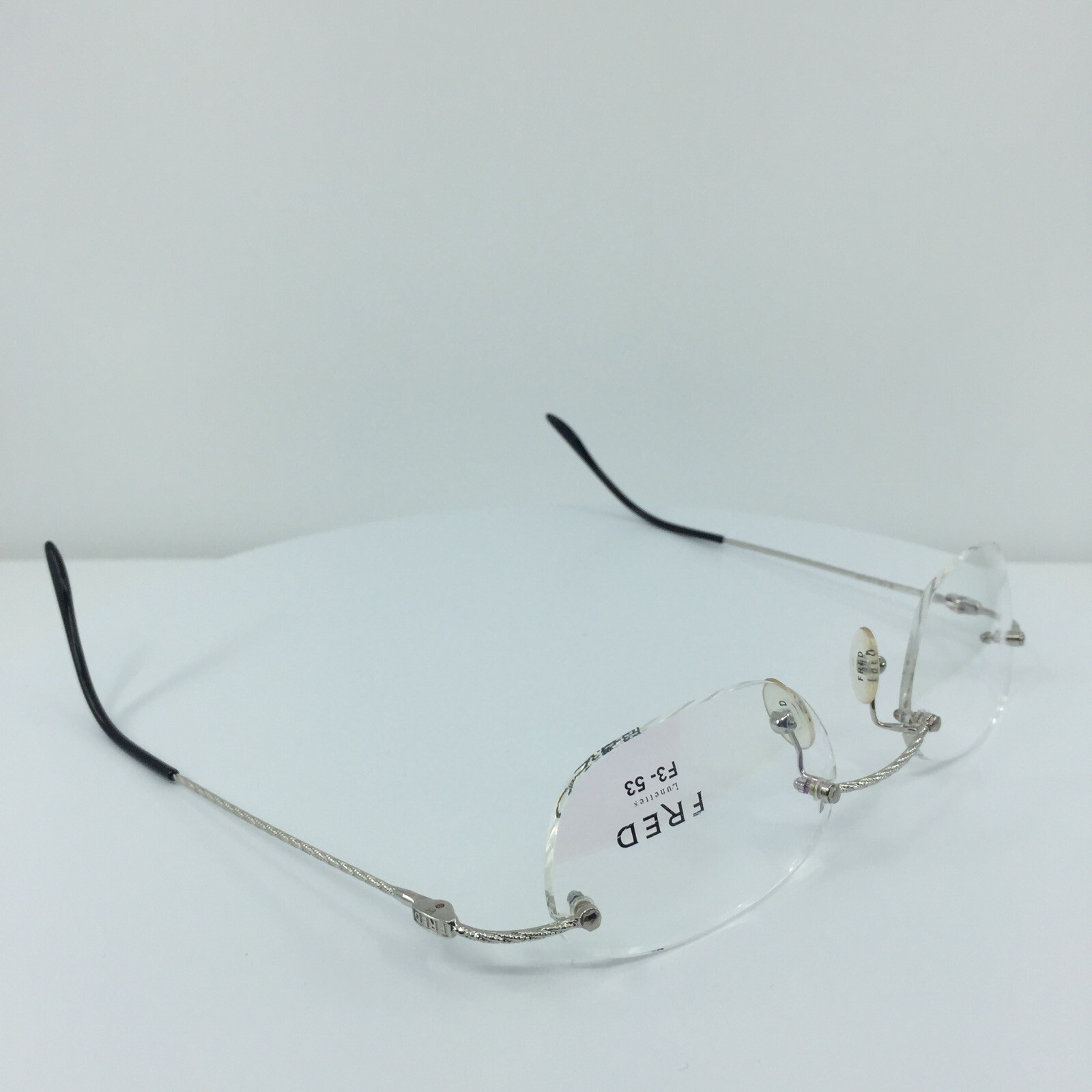 New Authentic FRED Lunettes F10 L01 F3 Eyeglasses C. 002 Platinum 53-19mm France