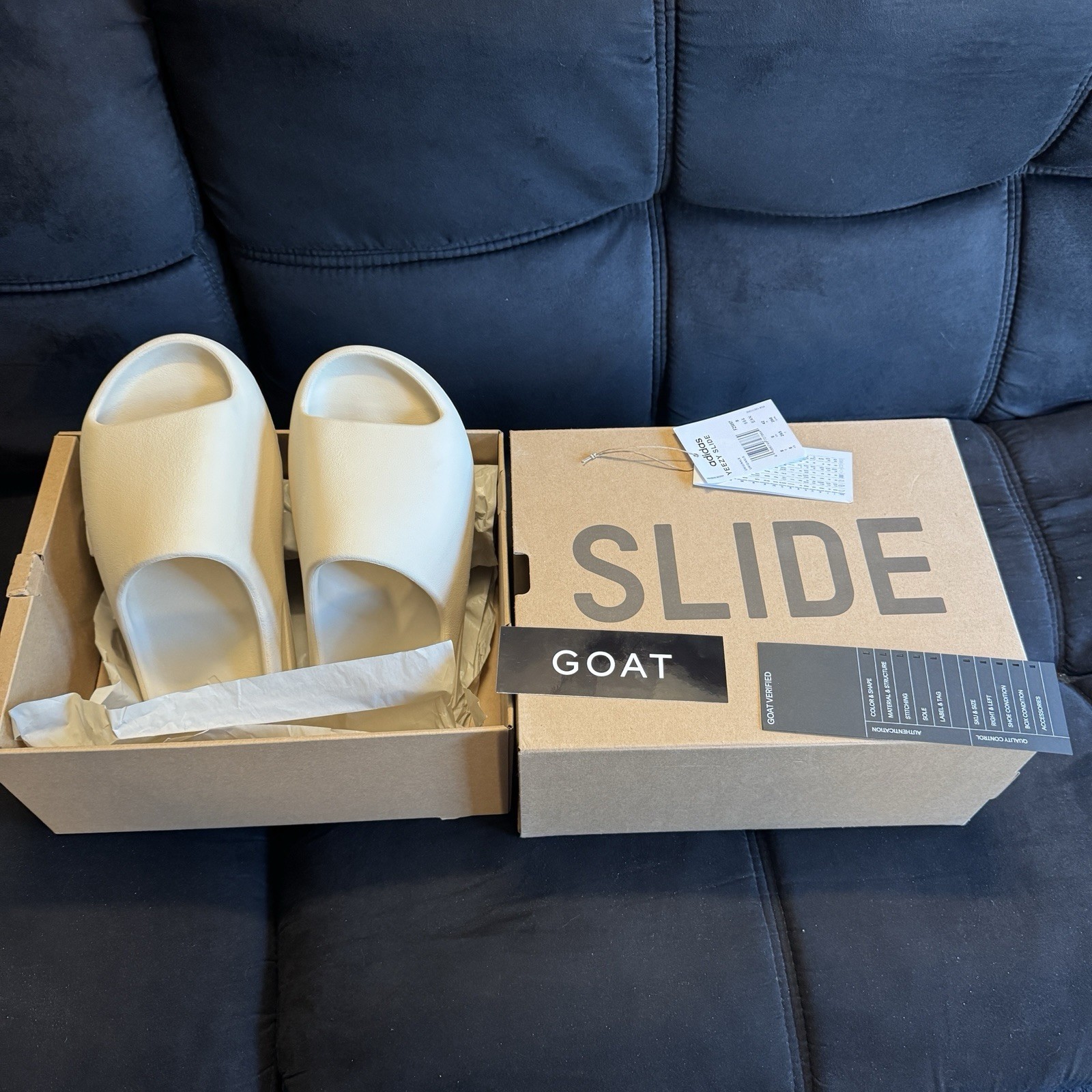 Adidas YEEZY Slide Bone Size 8 Sandal GOAT Verified