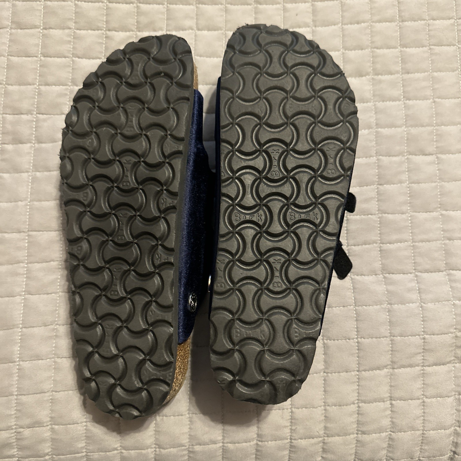 Birkenstock Florida Fresh Sandals in Velvet Navy Size 39, 8 Narrow – NEW
