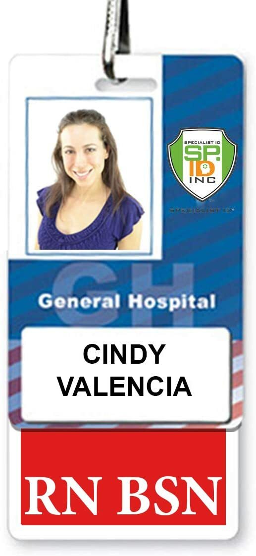 RN BSN Badge Buddy – Vertical – Hospital ID Card Buddies for Registered Nurses