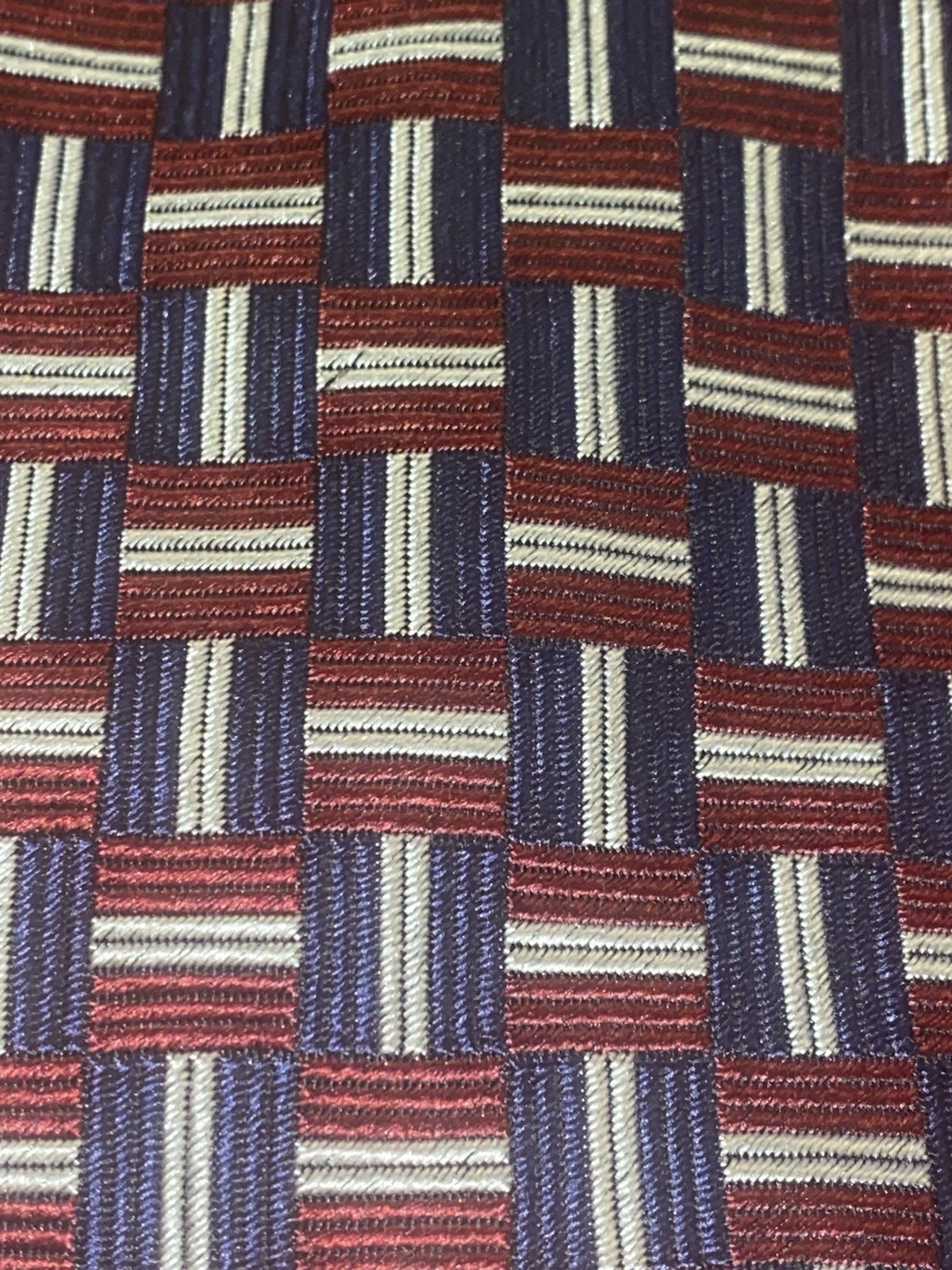 WeiShang Paul Fredrick Red White Blue Men’s Necktie Lot Patriotic USA Silk