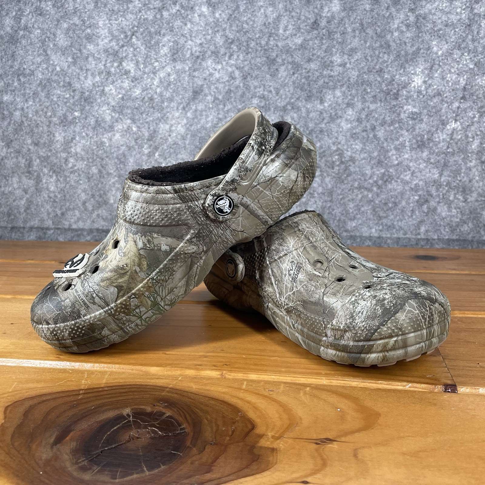 Crocs Classic Lined Realtree Edge Clogs 205377-280 Womens Size 7 Mens Size 5