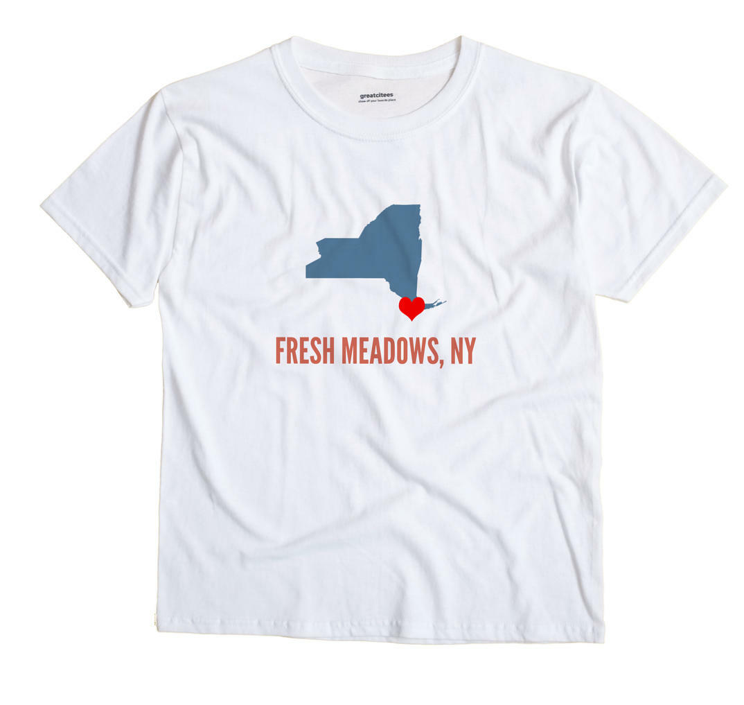 Fresh Meadows New York NY T-Shirt Queens HEART