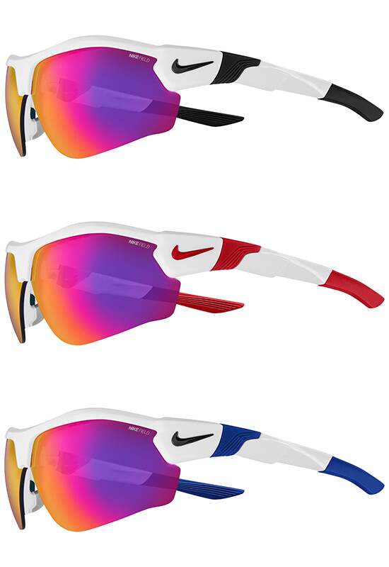 Nike Show X3 Half-Rim Rectangular Sunglasses w/ Field Tint Lens – DN9252 F