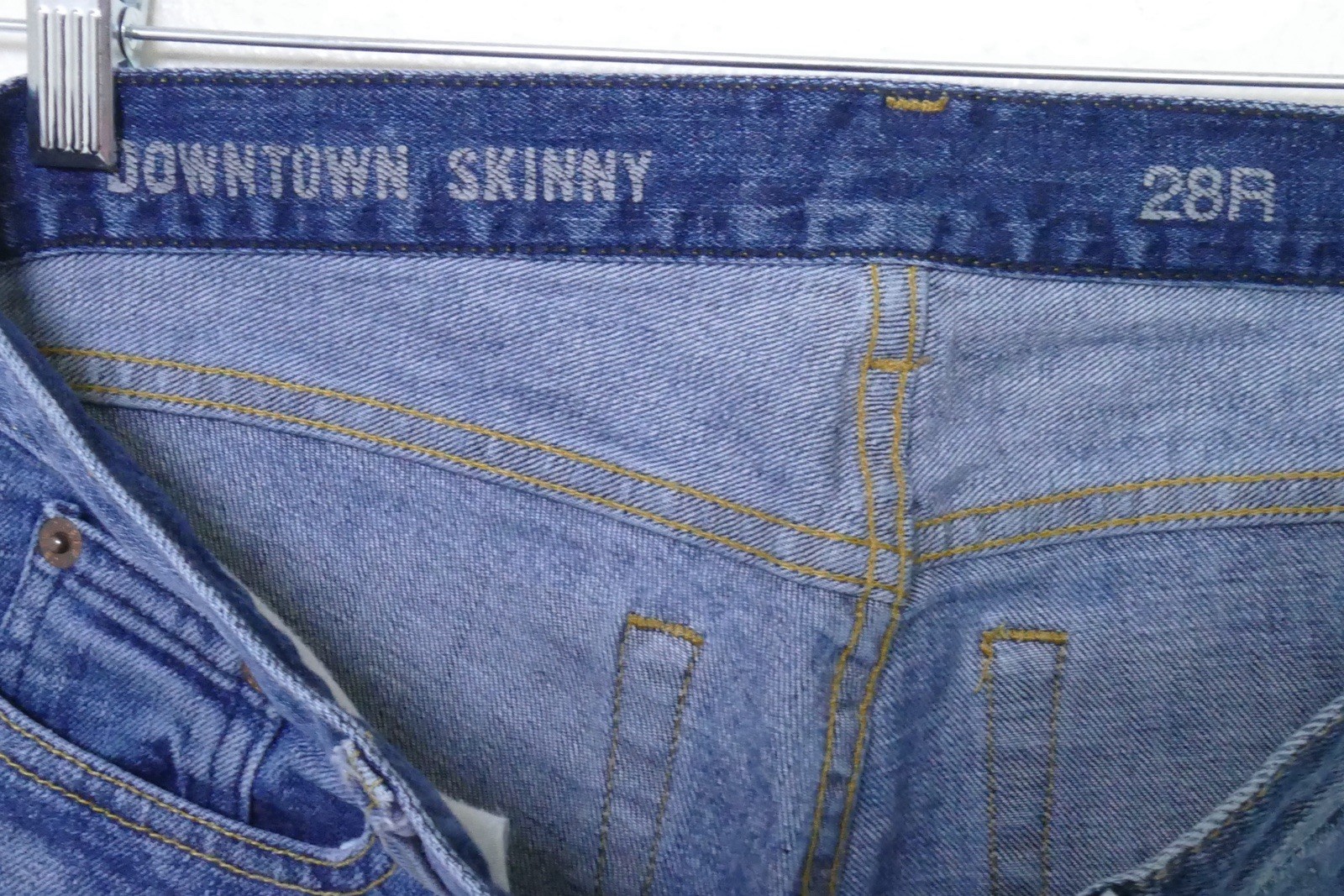 J.CREW *Stretch Low/Mid Rise Raw Wash Skinny Leg Denim Jeans Size 28R