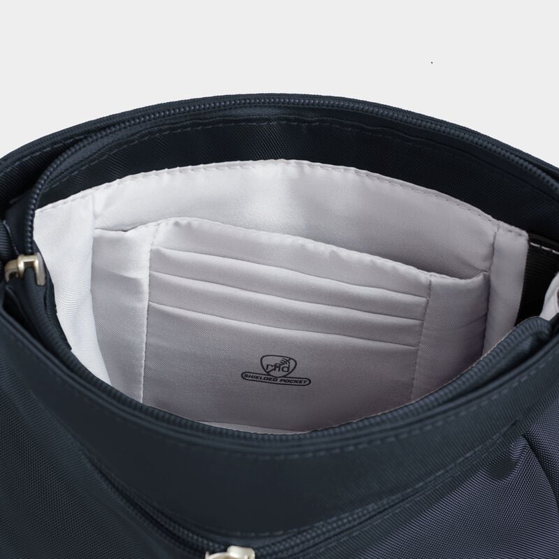 Travelon Anti-Theft Classic Mini Shoulder Bag Color: Midnight