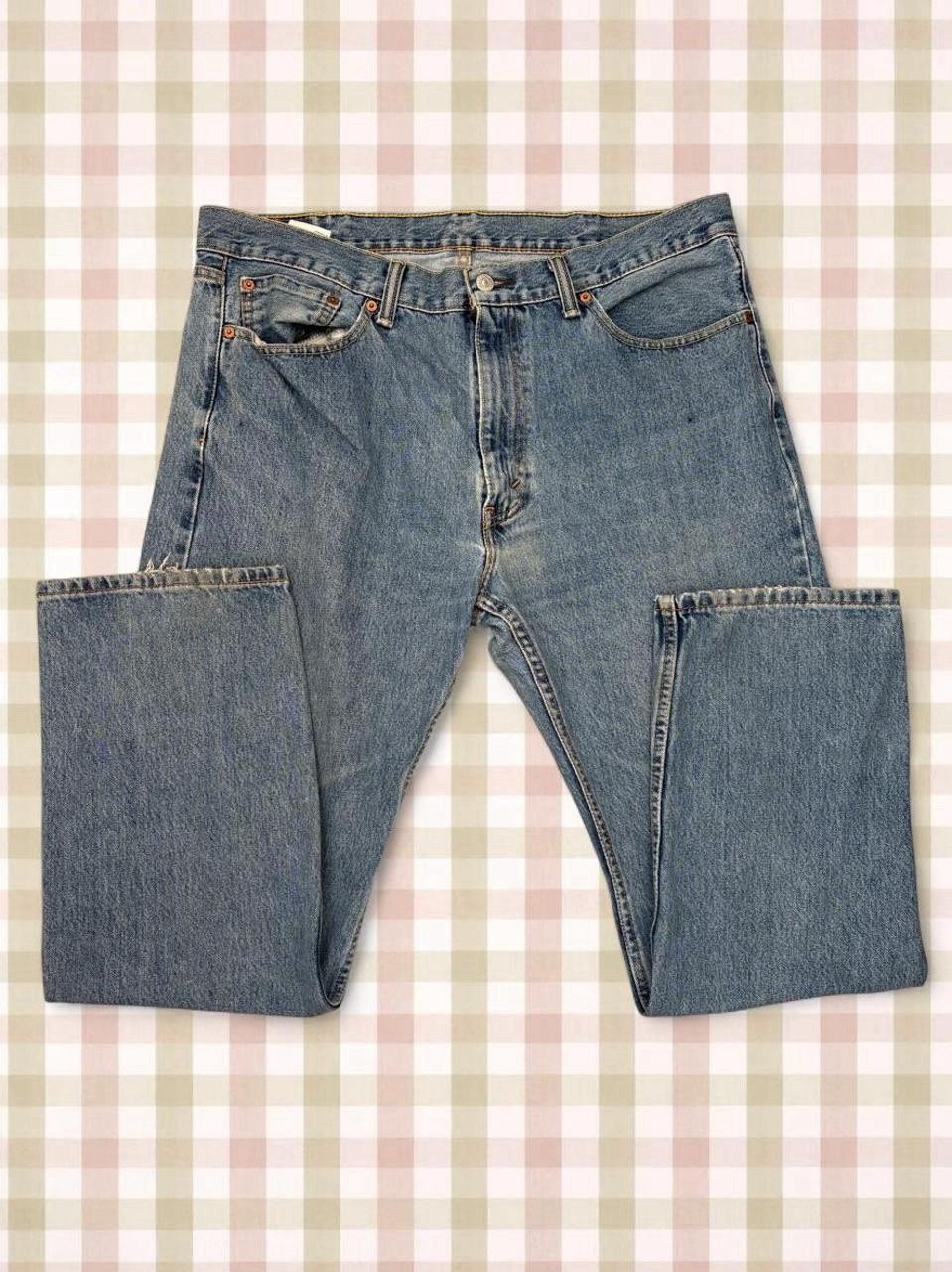 🌟 vintage Y2K style Levi’s 505 blue baggy jeans!!