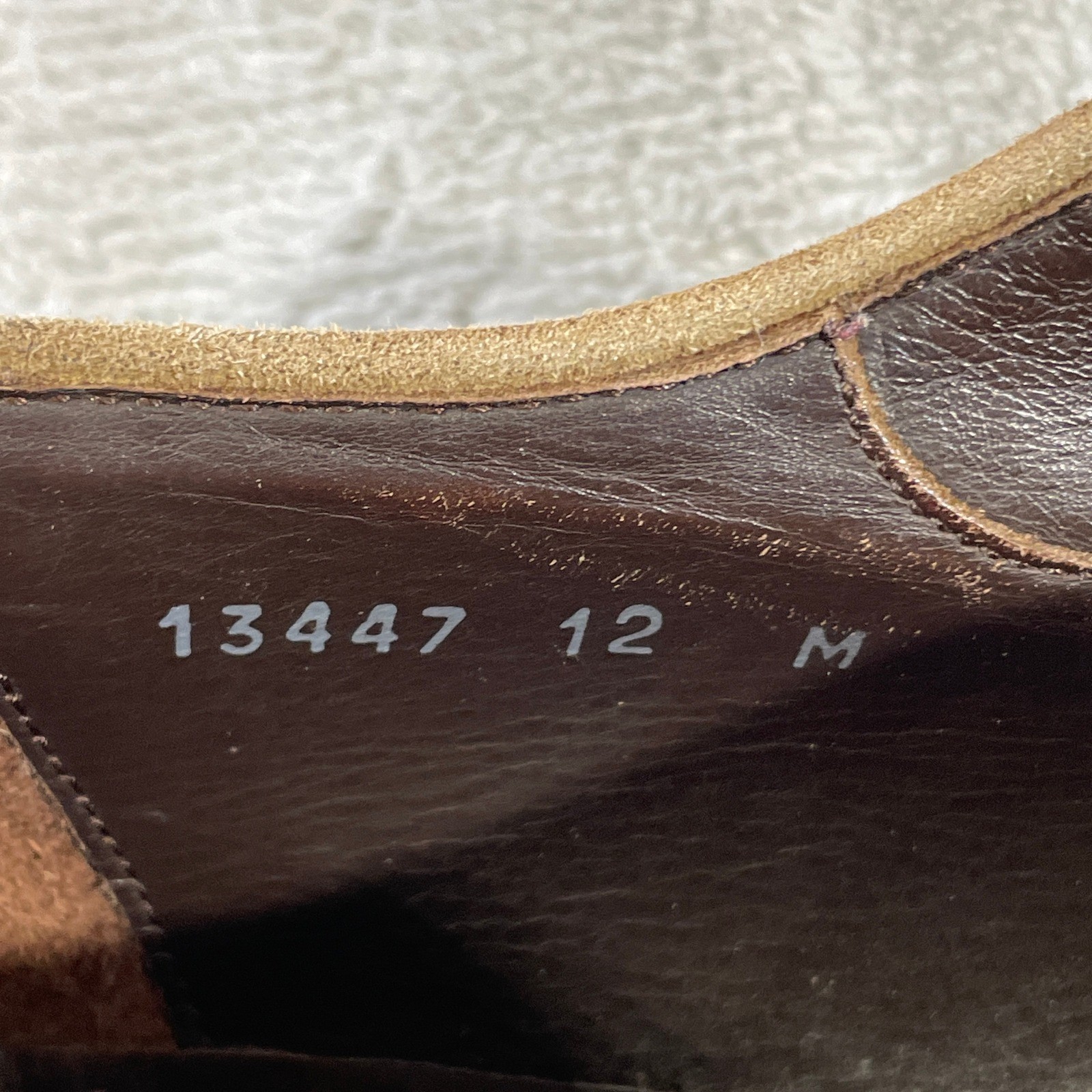 Magnanni Wingtip Brogue Oxford Shoes Mens 12 Tan Suede Office Career Luxury