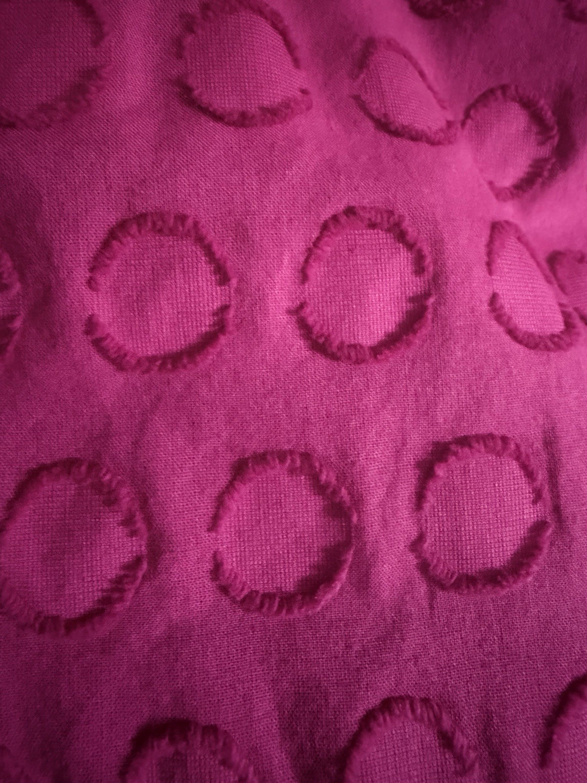Talbots Pink Sleeveless Textured Circle Pattern Cotton Blouse Size 14