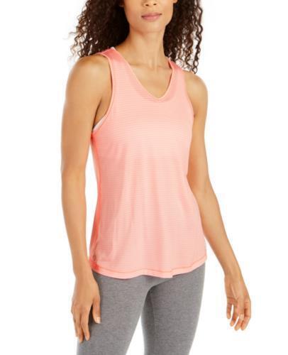 Ideology Top Pink Strappy-Back Tank Women Sz XS NEW NWT 534