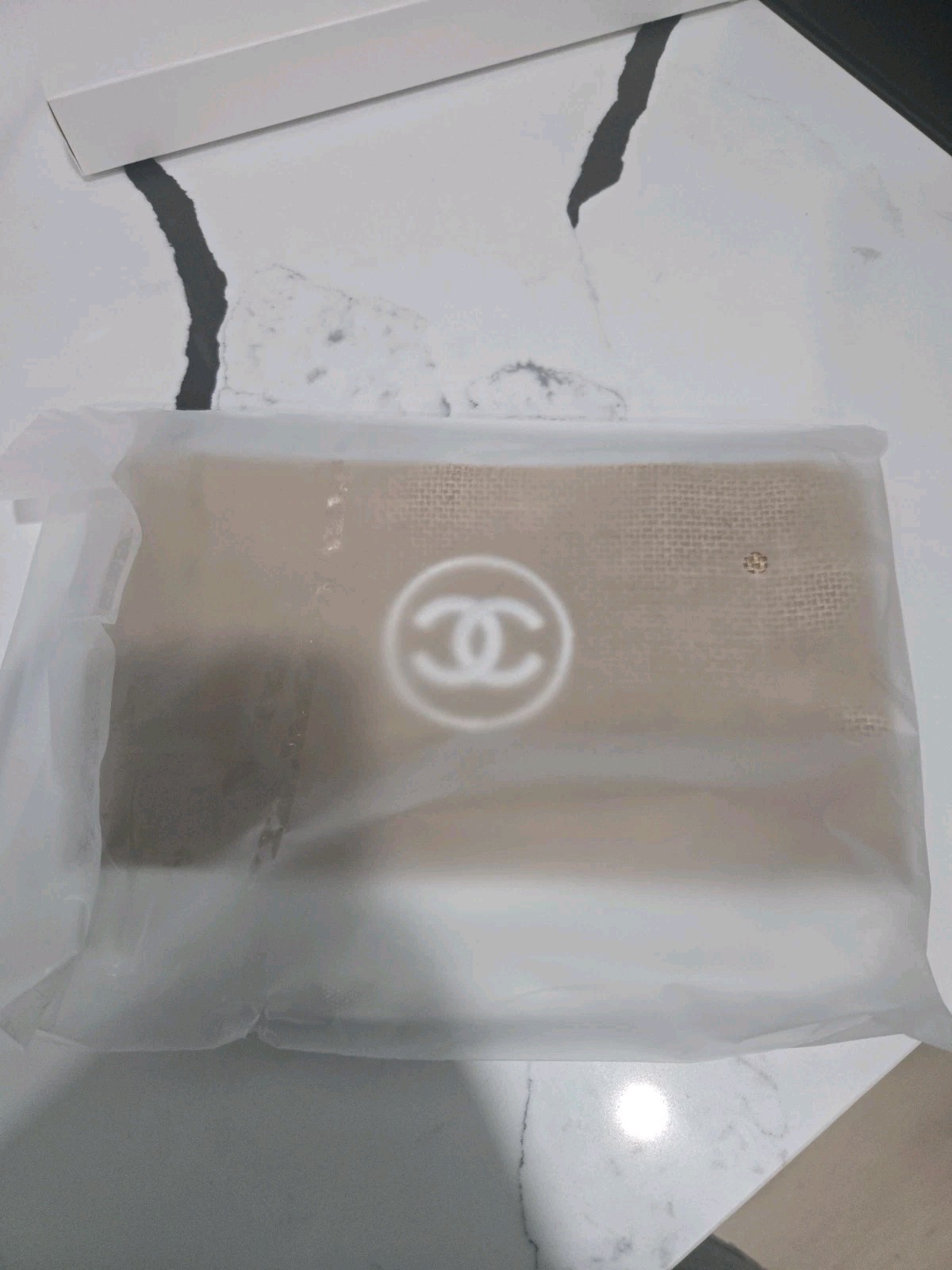 Brand New Chanel Beaute VIP Raffia Pouch