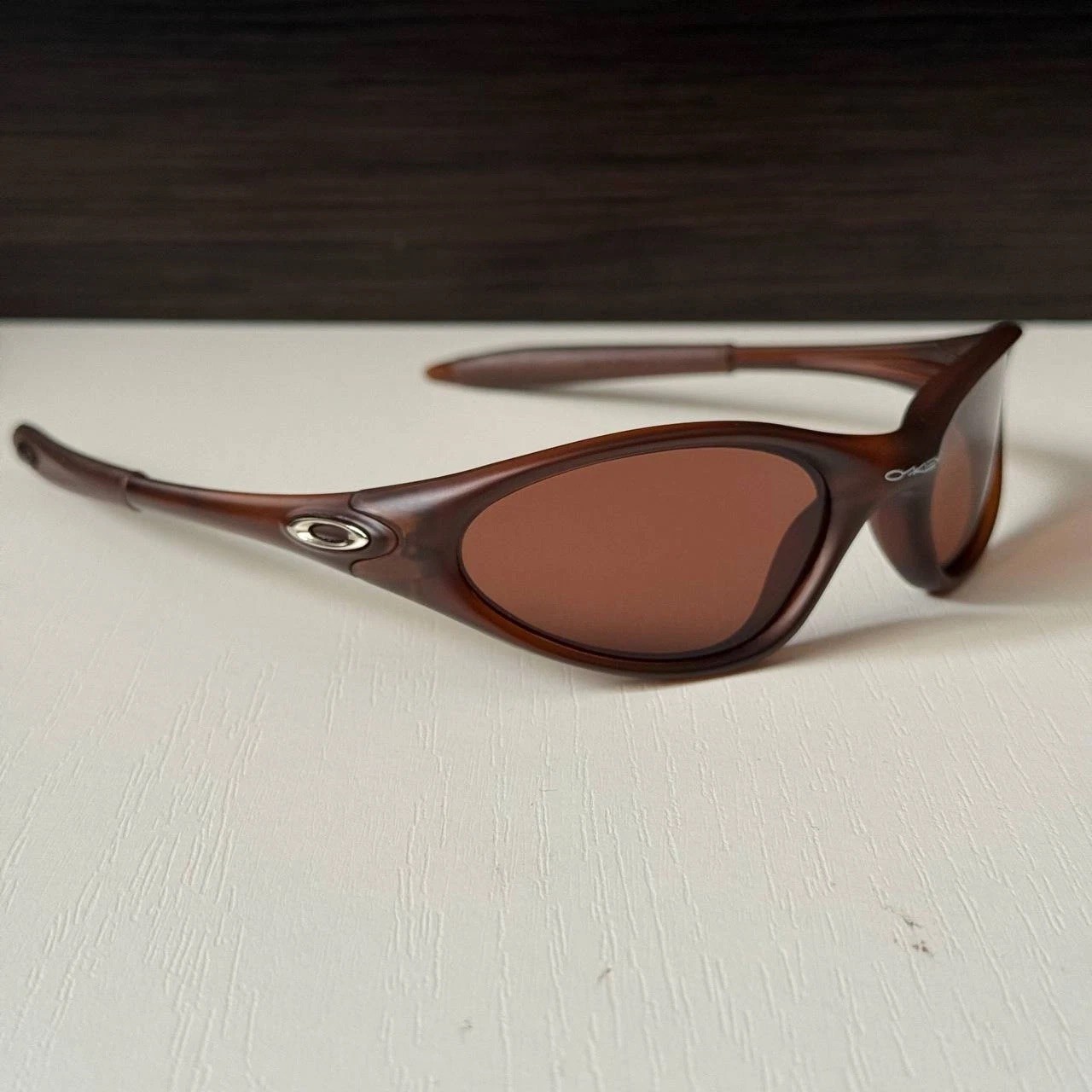 Oakley Minute 1.0 Brown Sunglasses Outdoor plate splice eye redux eye jacket