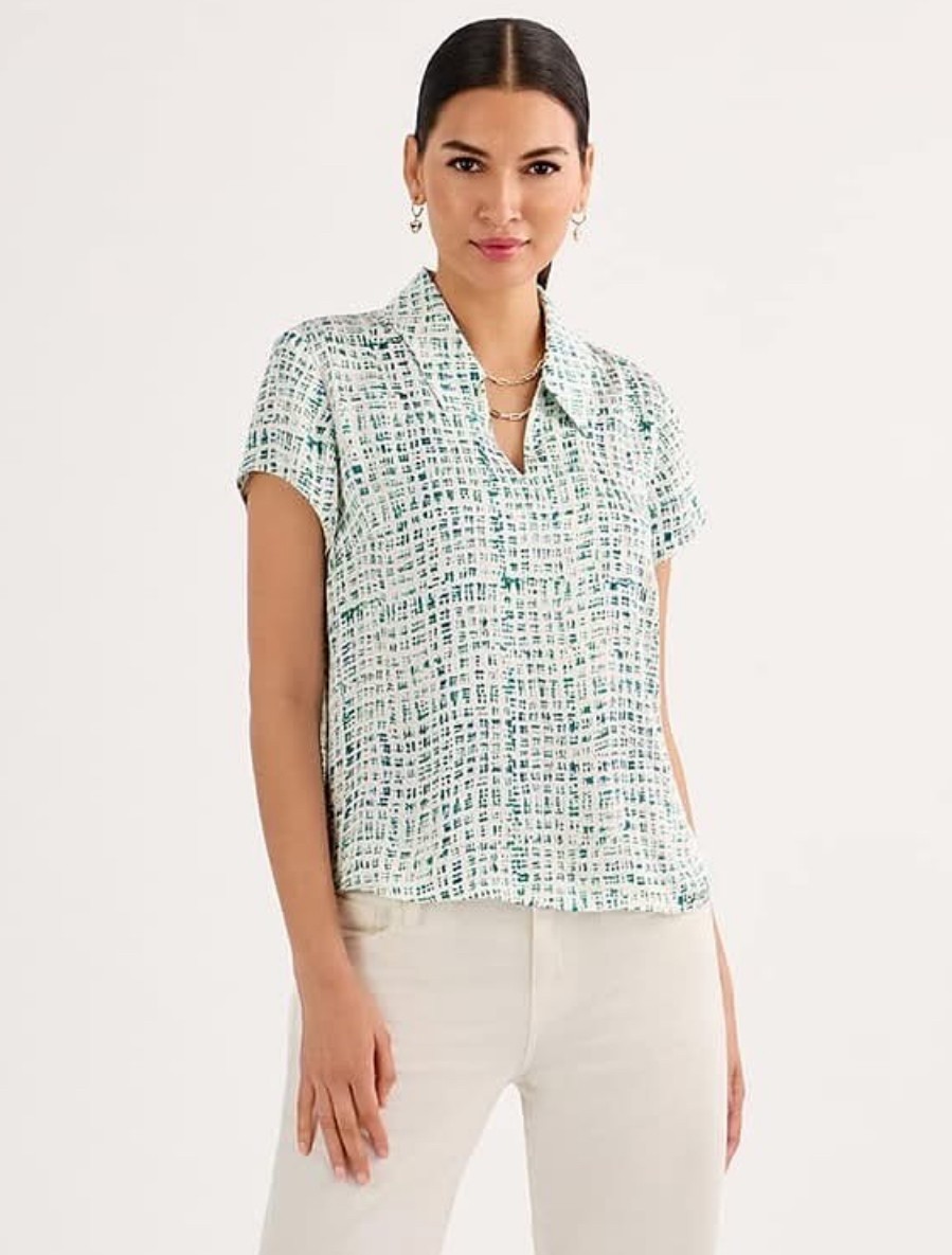 Cabi New NWT Float Top #6718 Blue Green Size XS – XXL Was $89