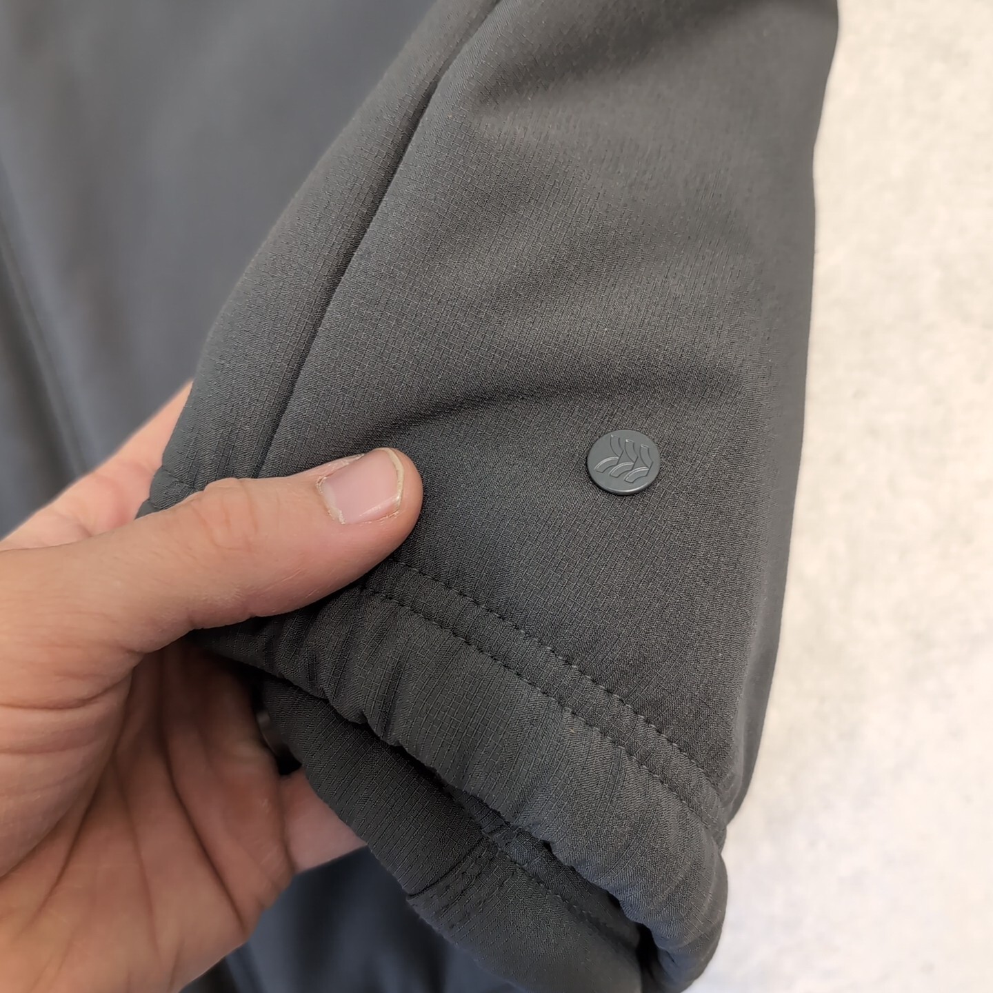 All in Motion GRAY PLUSH Lined Soft Shell hooded Jacket Coat Full Zipped pockets