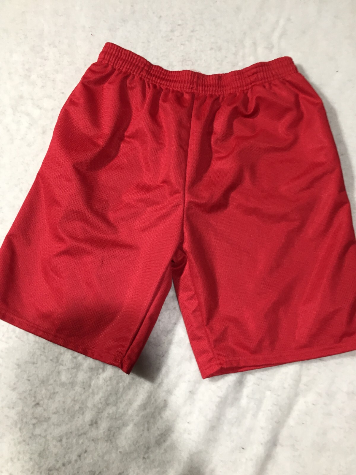 Dodger Athletic Shorts Mens L Red Stretch Pockets Drawstring