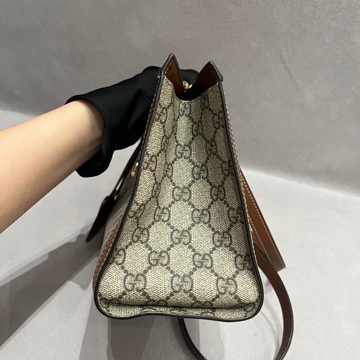 Gucci Pre-Owned Authentic Padlock Series Shoulder Bag Caramel
