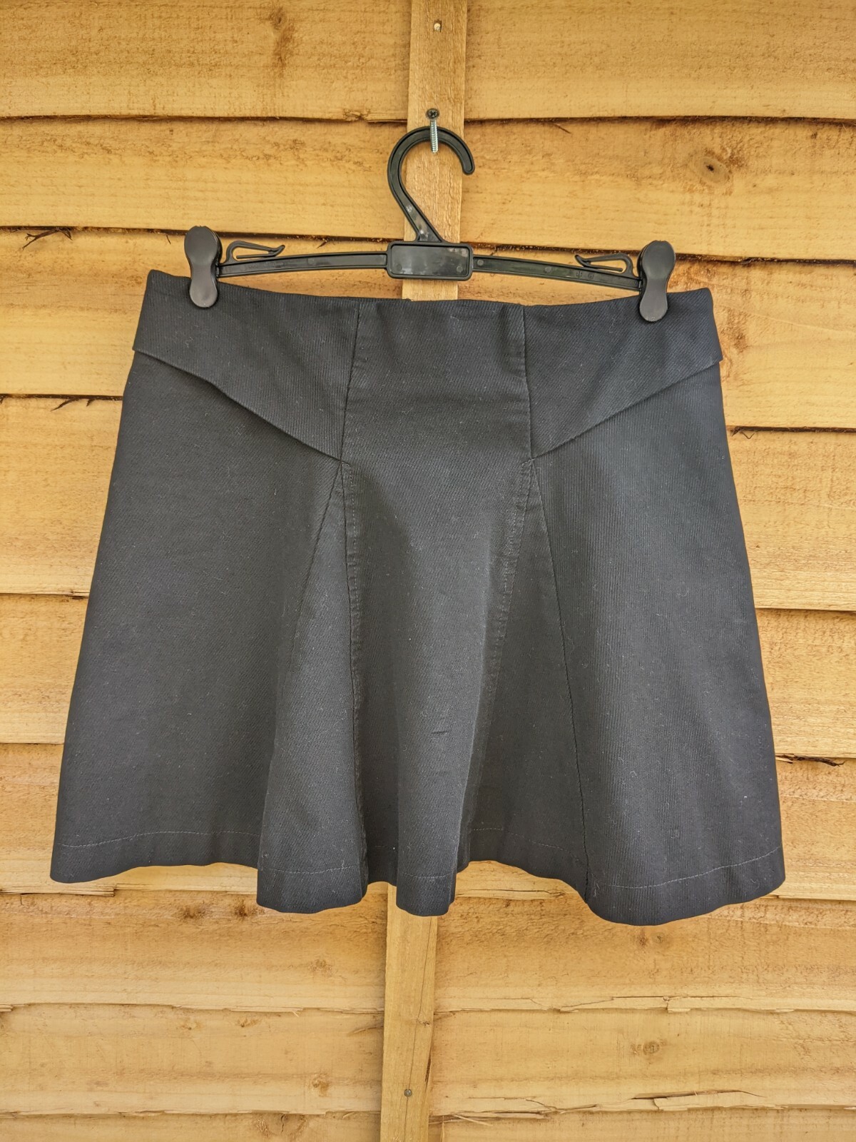 The Kooples Black Mini Flare Twill Skirt All Occasions Cute Chic Designer UK 6