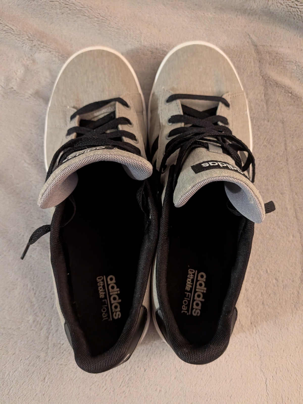 Adidas Men’s Size 13 Pace VS mid Light Gray/Black/White