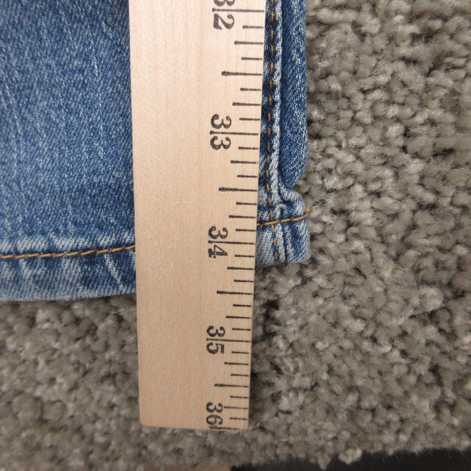 Levis Jeans Mens 34×36 Blue 505 Regular Straight Faded Eco Ease Denim Pants