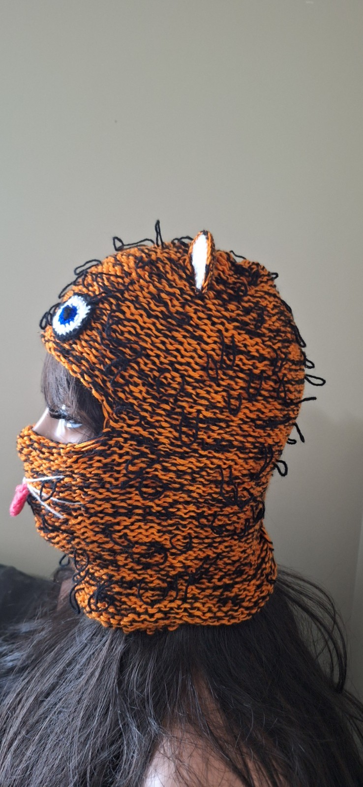 Bear Balaclava Hat with Ears – Handmade Ski Mask – Cute Costume Hood