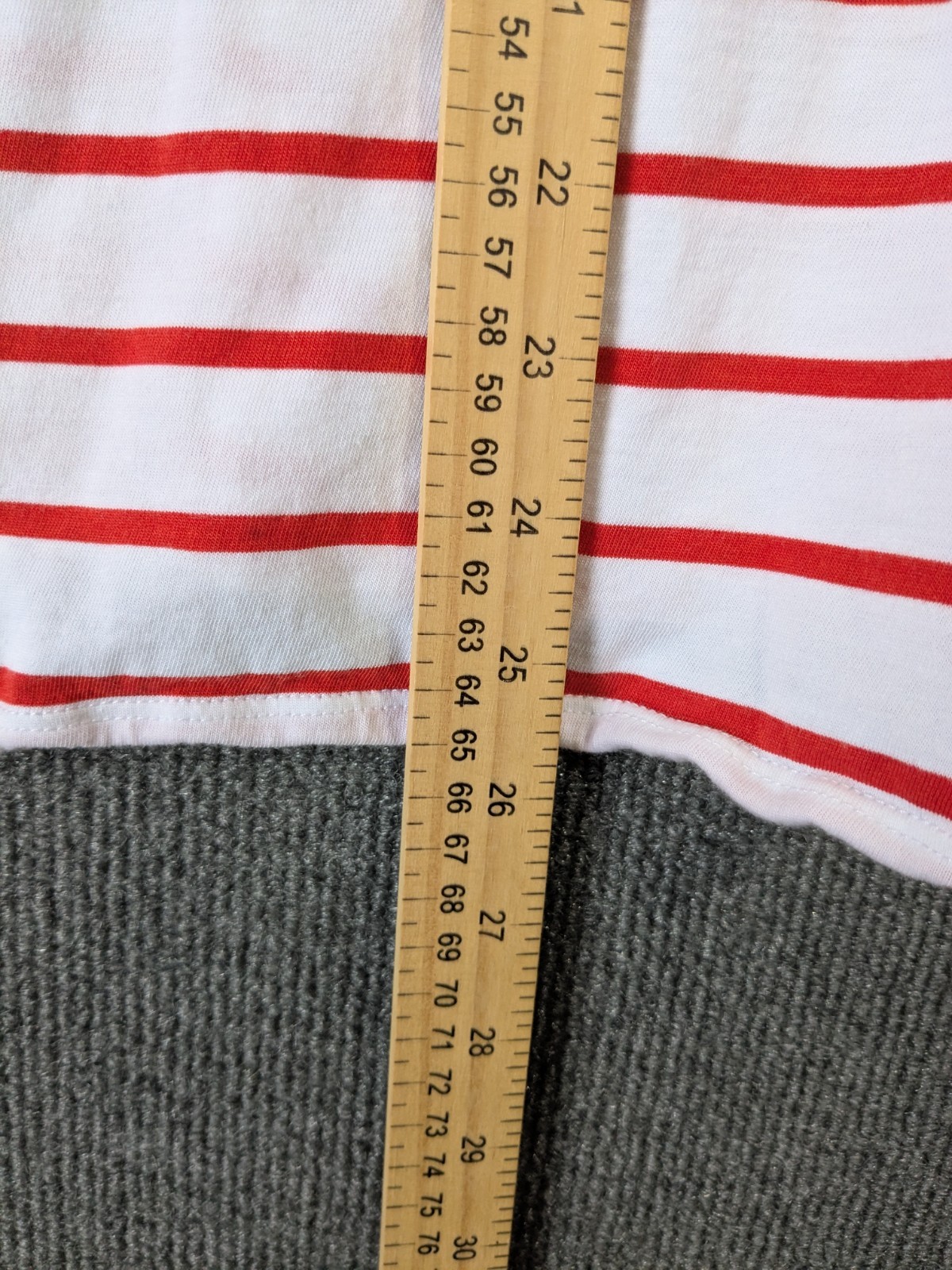 LRL Ralph Lauren Top Womens 2X Studded Logo Crown Striped Tee Shirt Red White