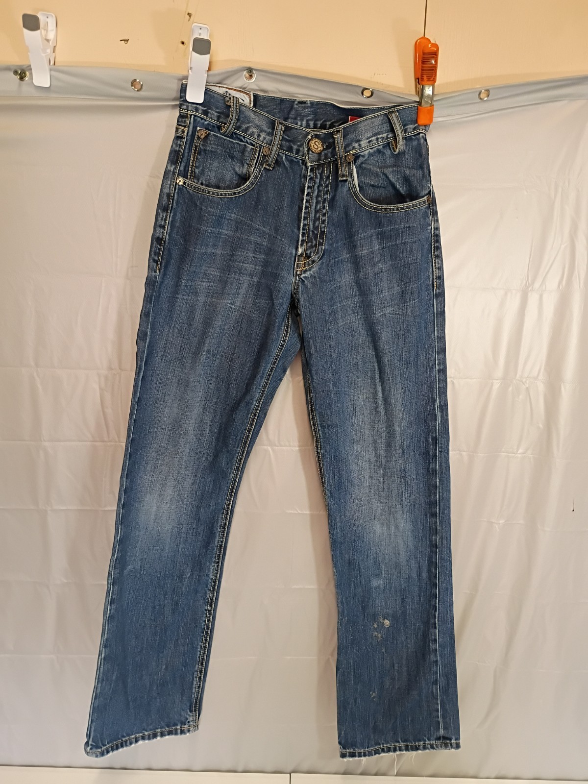 Steson1312 Modern Straight Leg Mens Denim Jeans 27/32 Nseem 31 Inch /0278