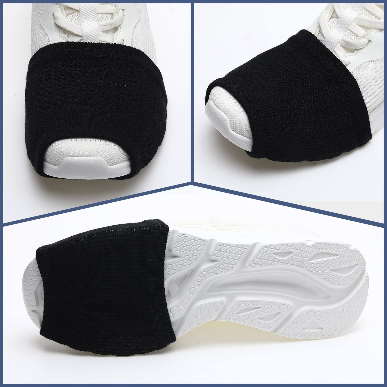 8 Pairs Socks for Dancing on Smooth Floors Dance Socks over Sneakers Dance Shoe