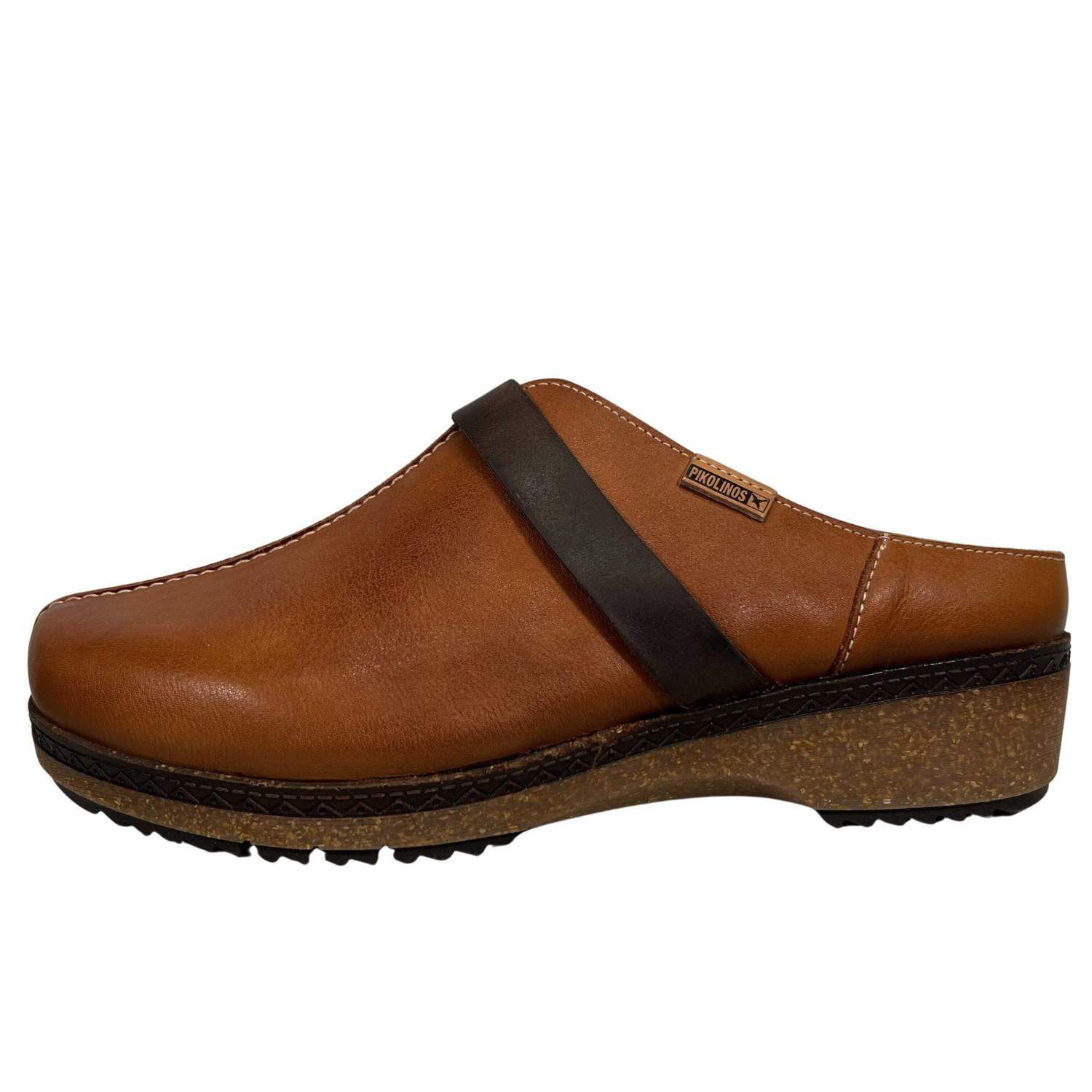 Pikolinos Women’s Granada Heeled Leather Slip-On Clogs Size EU 40 US 9-9.5