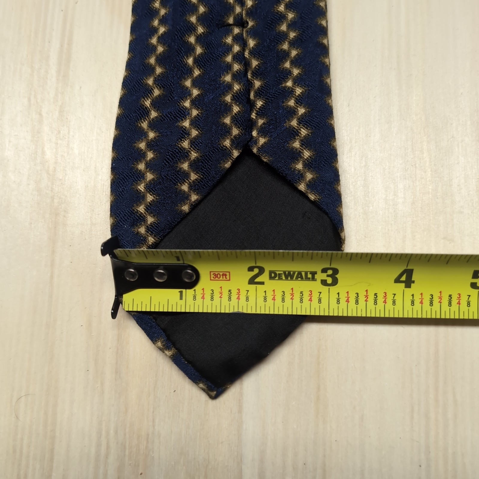 Vintage Men’s Hugo Boss 3”x59” Dark Blue & Orange, 2000-2009 Made in Italy