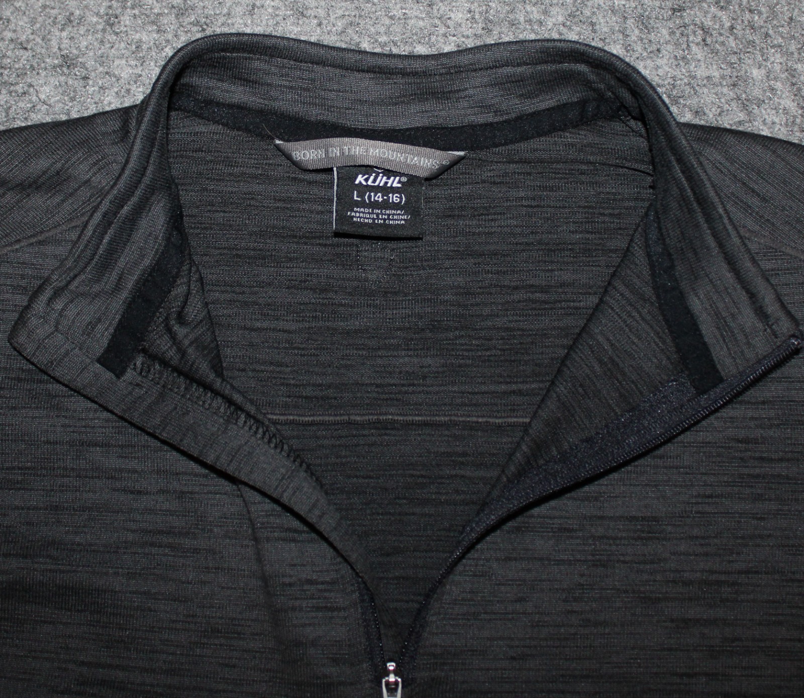 KUHL KID’S ALLOY 1/4 PULLOVER 7568 Lighweight Graphite Gray L (14-16) Pullover