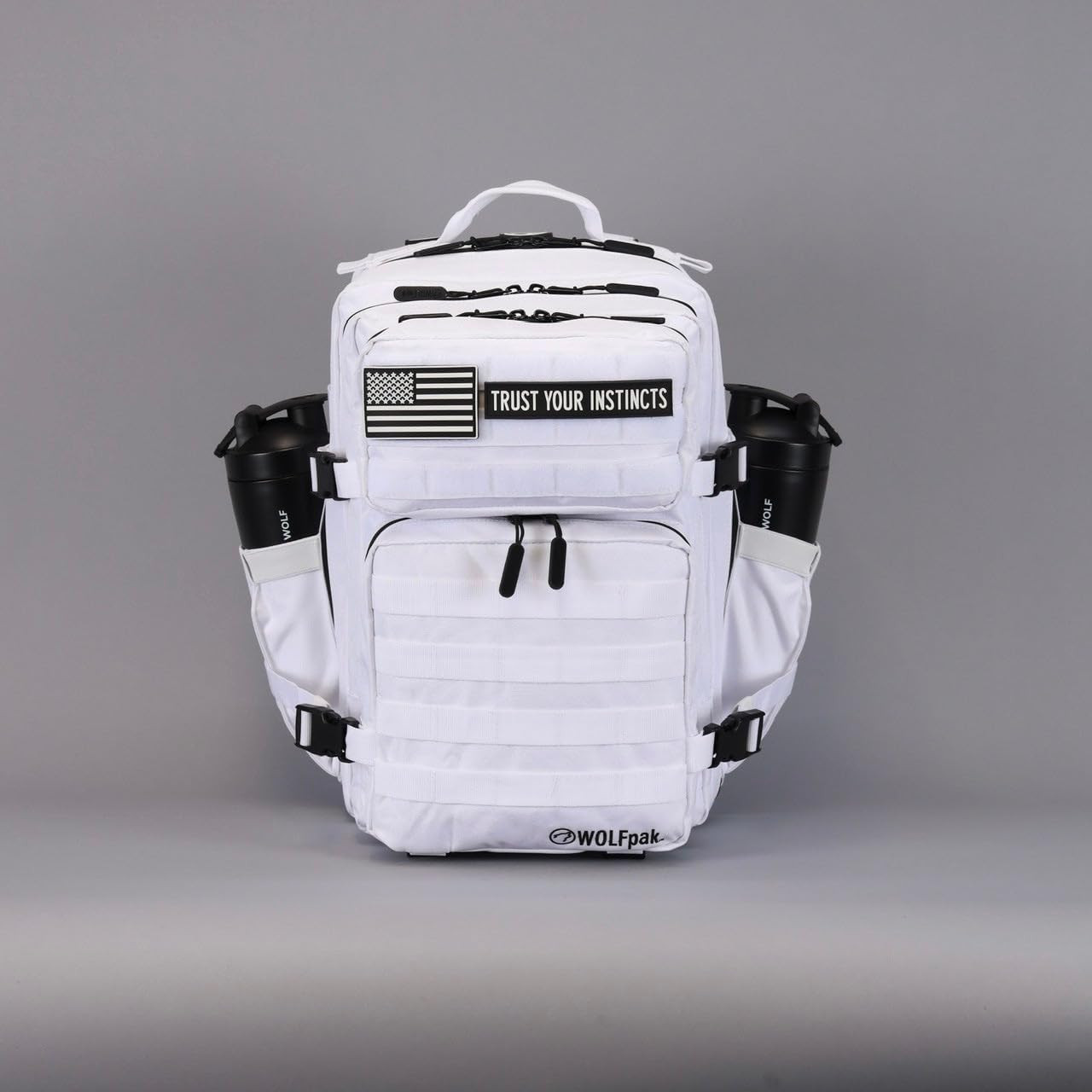 Wolfpak 35L Athletic Gym Backpack (Polar White) Durable 1000D Waterproof Oxford