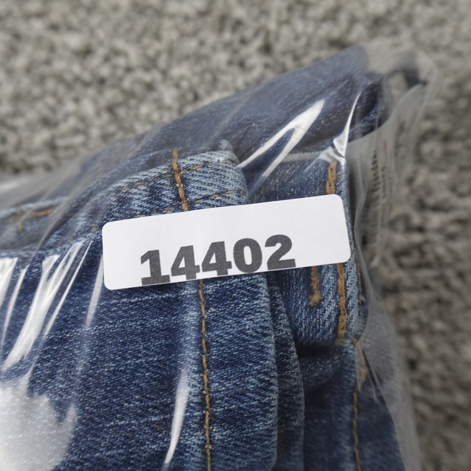 Carhartt Jeans Womens 22 Dark Blue Denim Pants Relaxed Straight Workwear Stretch