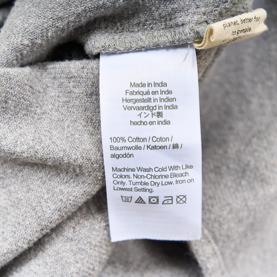 Madewell Flannel Flap Pocket Oversized Ex-Boyfriend Shirt Womens XL Gray Cotton