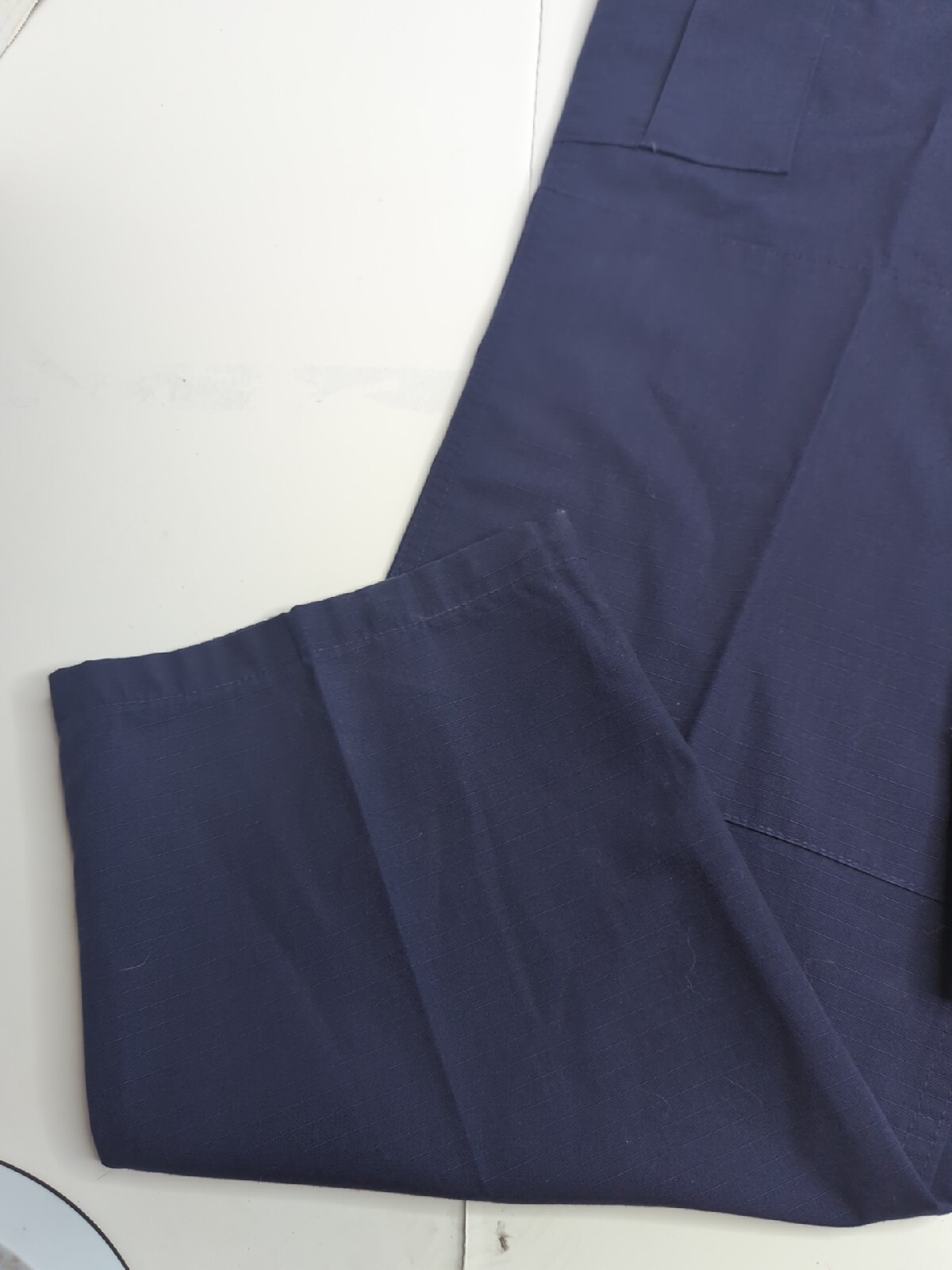 MENS PROPPER FLY POLY COTTON BATTLE RIP PANTS LAPD NAVY L/XL Adjustable Waist